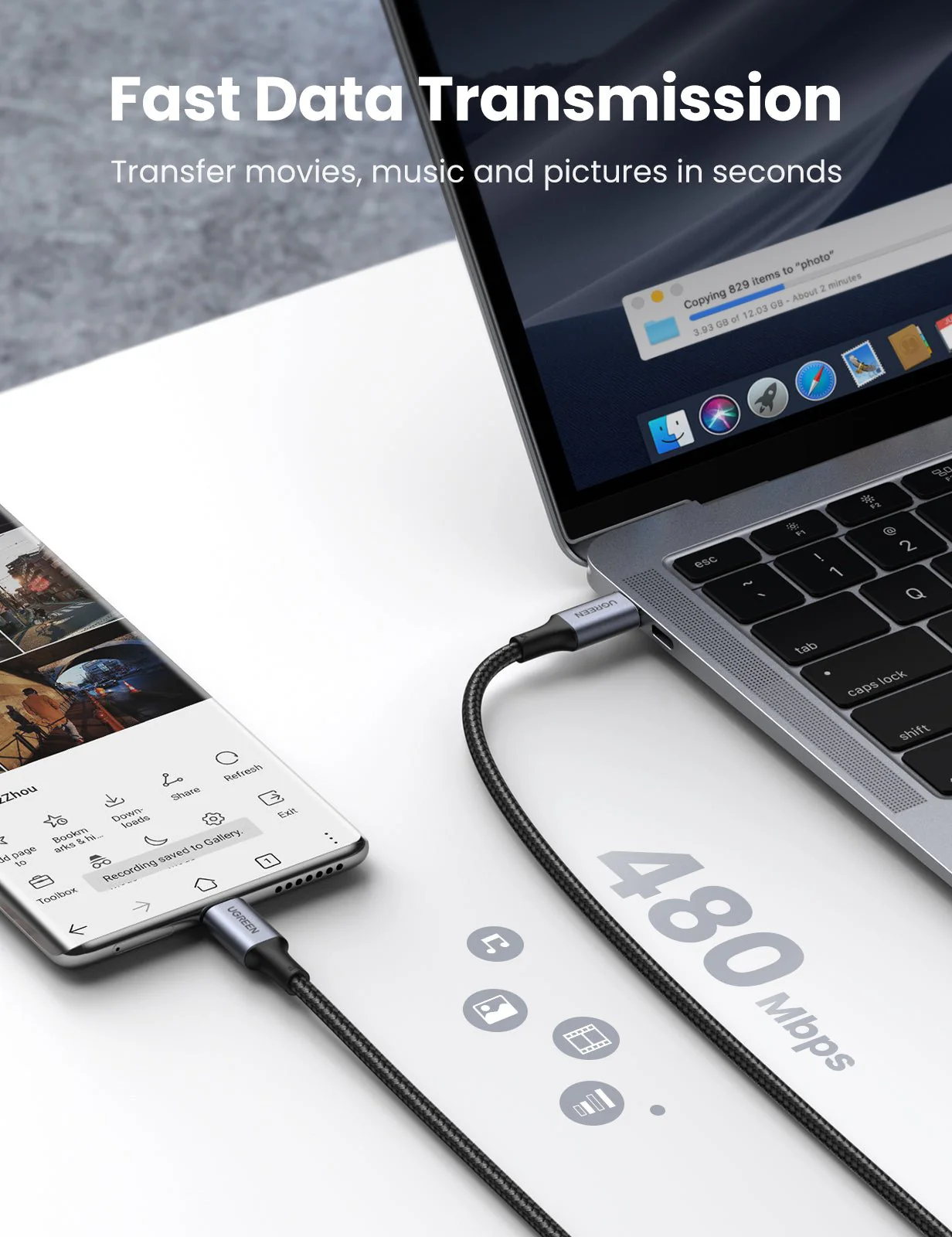 UGREEN 100W USB C Cable 2 Pack - Image 4