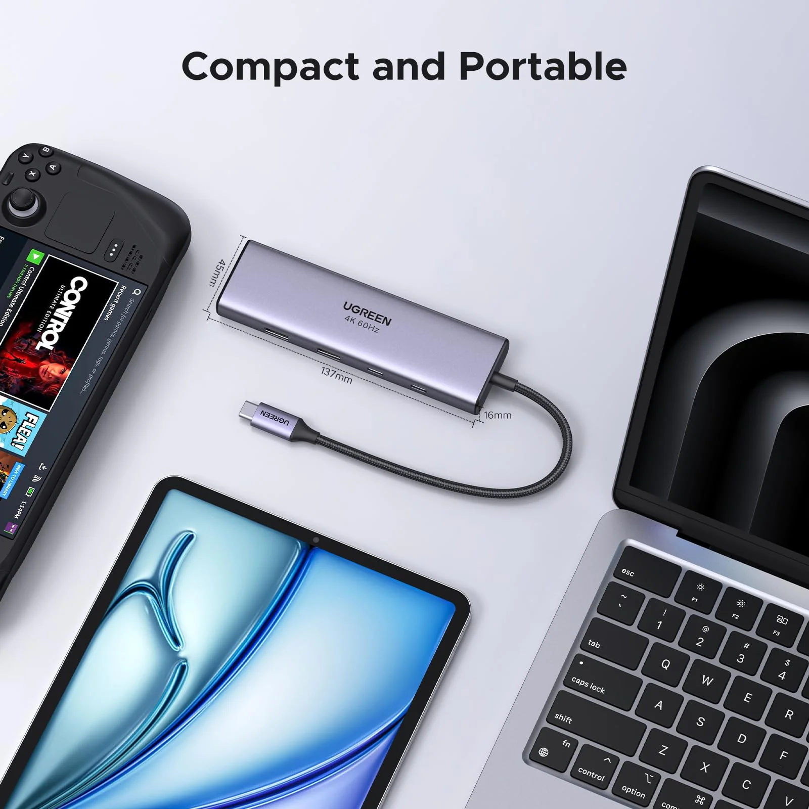 UGREEN Revodok 9 in 1 USB C Hub Gigabit Ethernet Adapter - Image 6