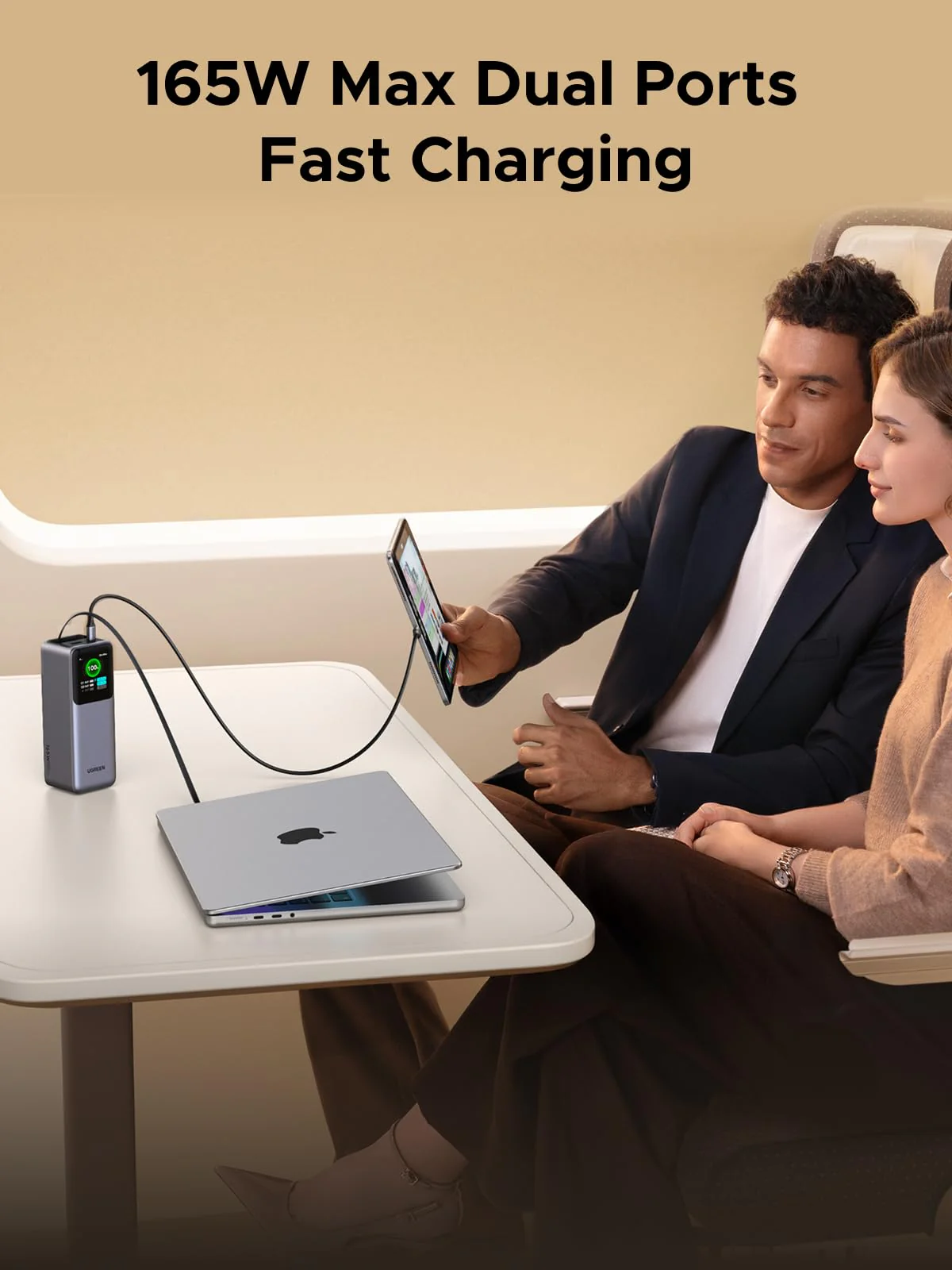(Bundle) UGREEN Nexode 20000mAh 165W Power Bank + 2-Pack 100W USB-C Cables - Image 5