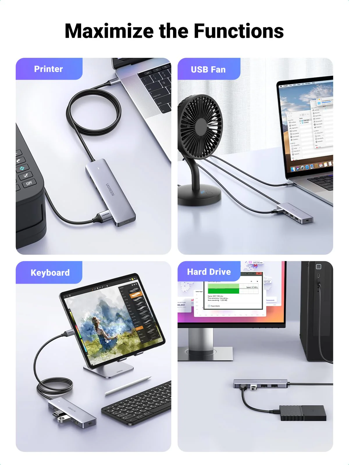 UGREEN USB C Hub 4 Ports - Image 6