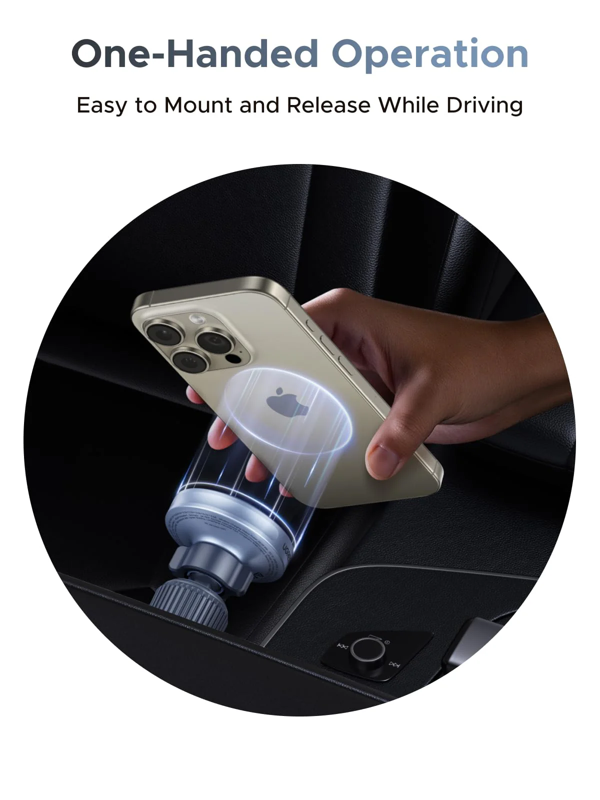 UGREEN MagFlow Magnetic Wireless Car Charger 25W (MagSafe compatible) - Image 6