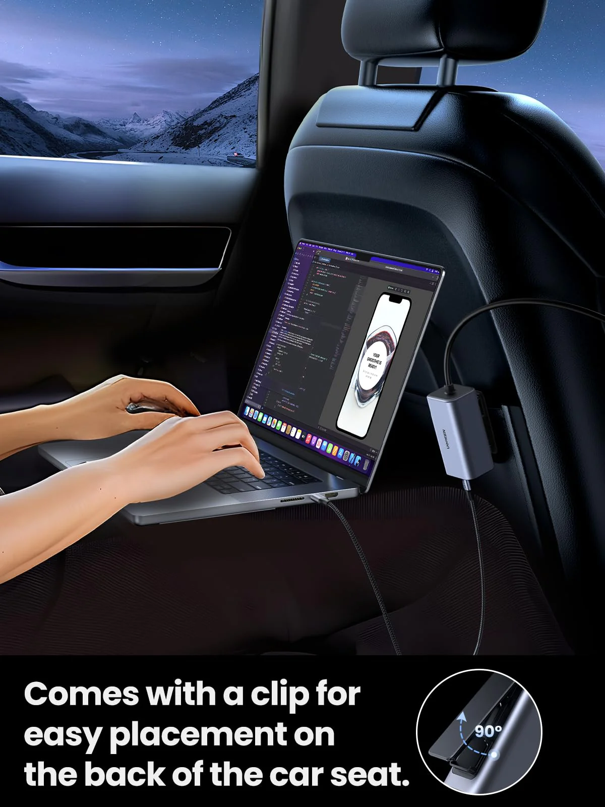 UGREEN 150W USB C Car Charger - Image 5