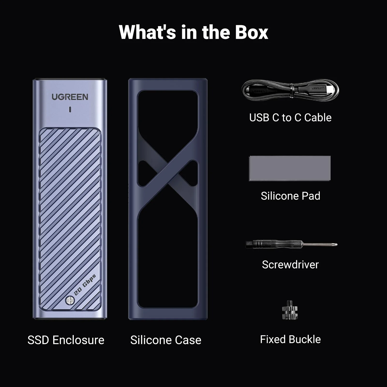 UGREEN M.2 NVMe SATA SSD Enclosure - Image 8