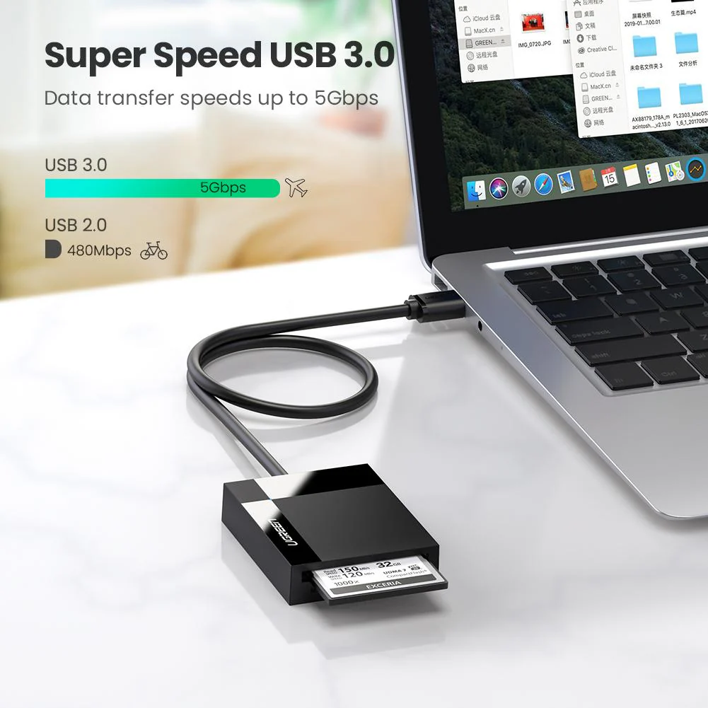 UGREEN 4-in-1 USB 3.0 SD/TF Card Reader - Image 3