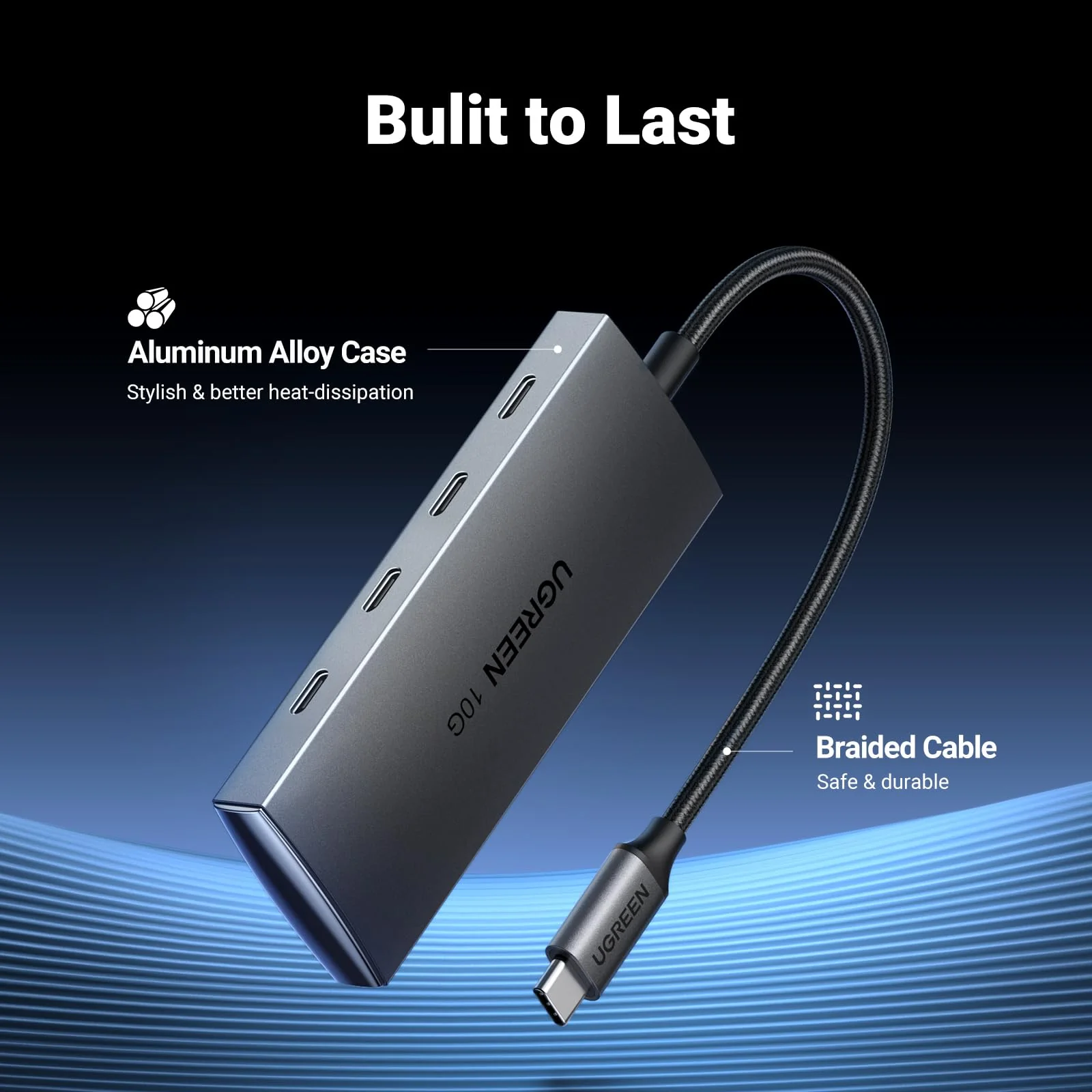 UGREEN USB C Hub 10Gbps, 4 Ports USB 3.2 Adapter - Image 6