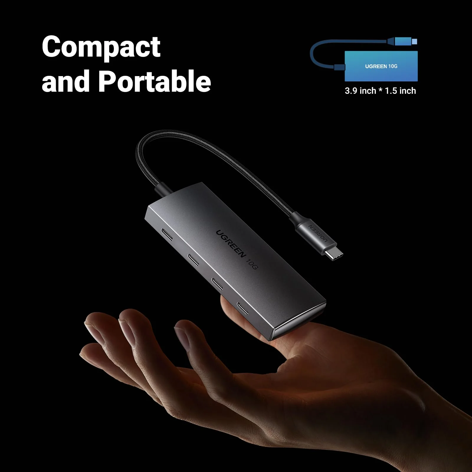 UGREEN USB C Hub 10Gbps, 4 Ports USB 3.2 Adapter - Image 7
