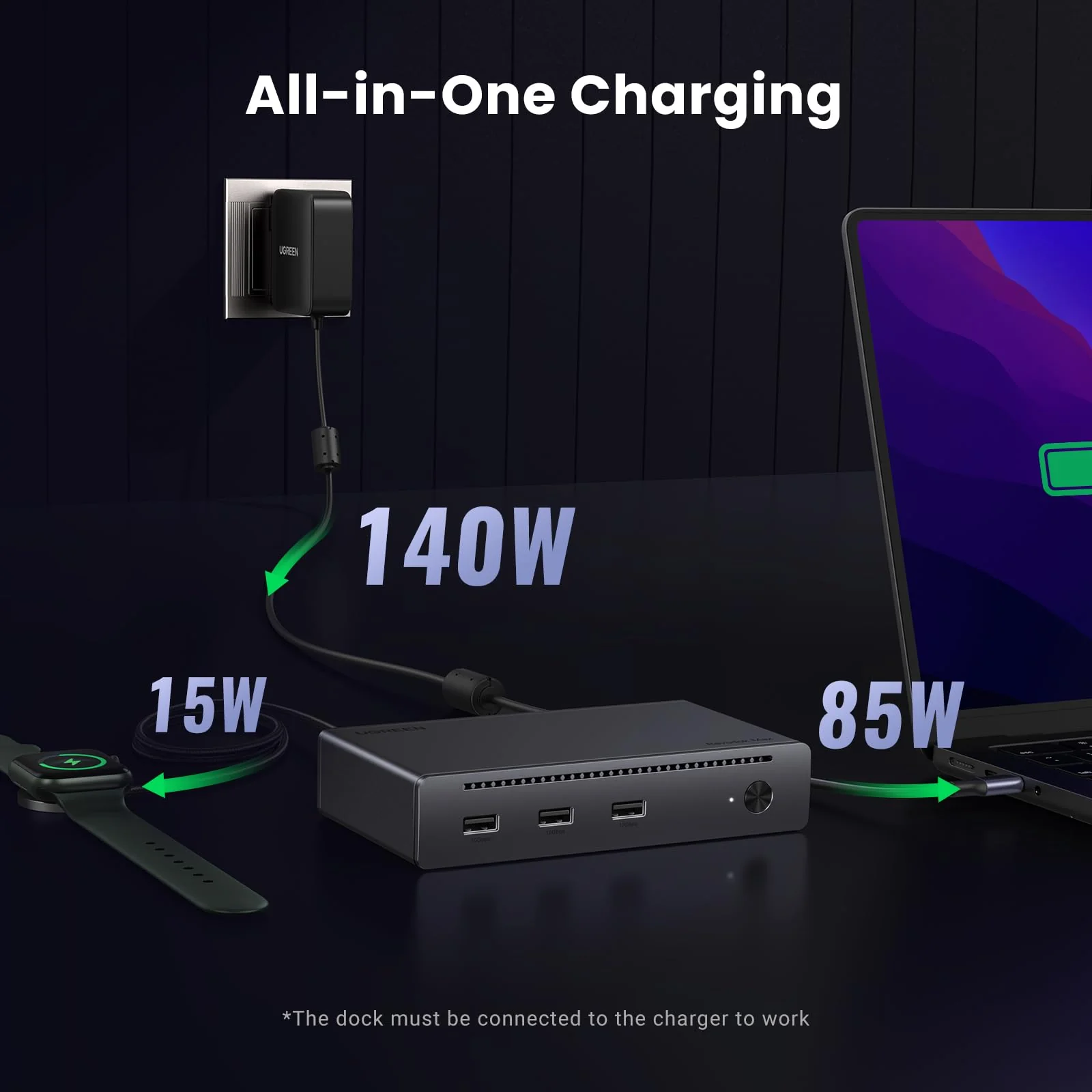 UGREEN Revodok Max 8-in-1 Thunderbolt 4 Docking Station - Image 5
