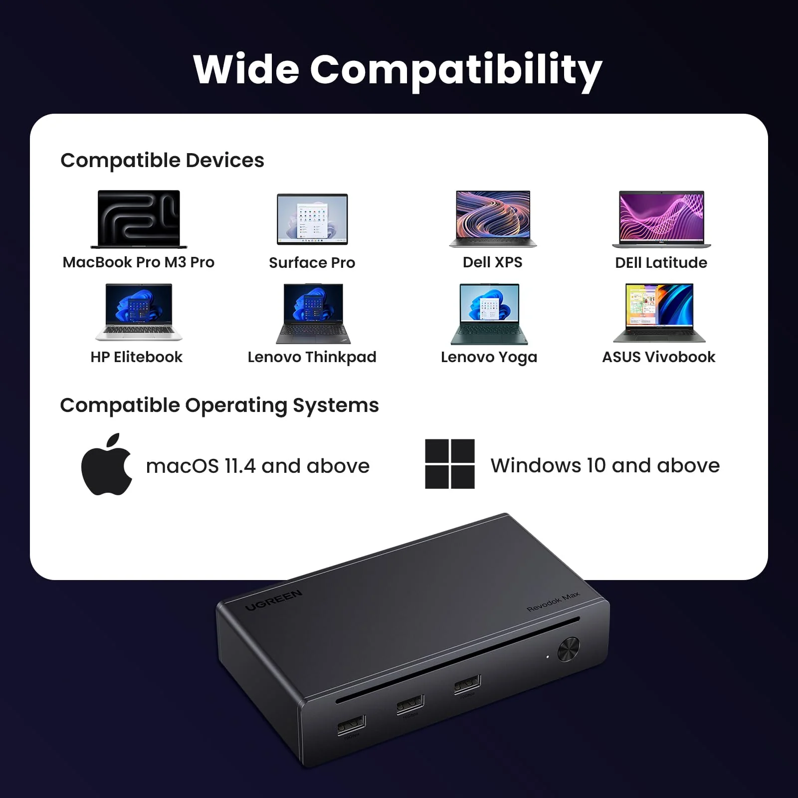 UGREEN Revodok Max 8-in-1 Thunderbolt 4 Docking Station - Image 7