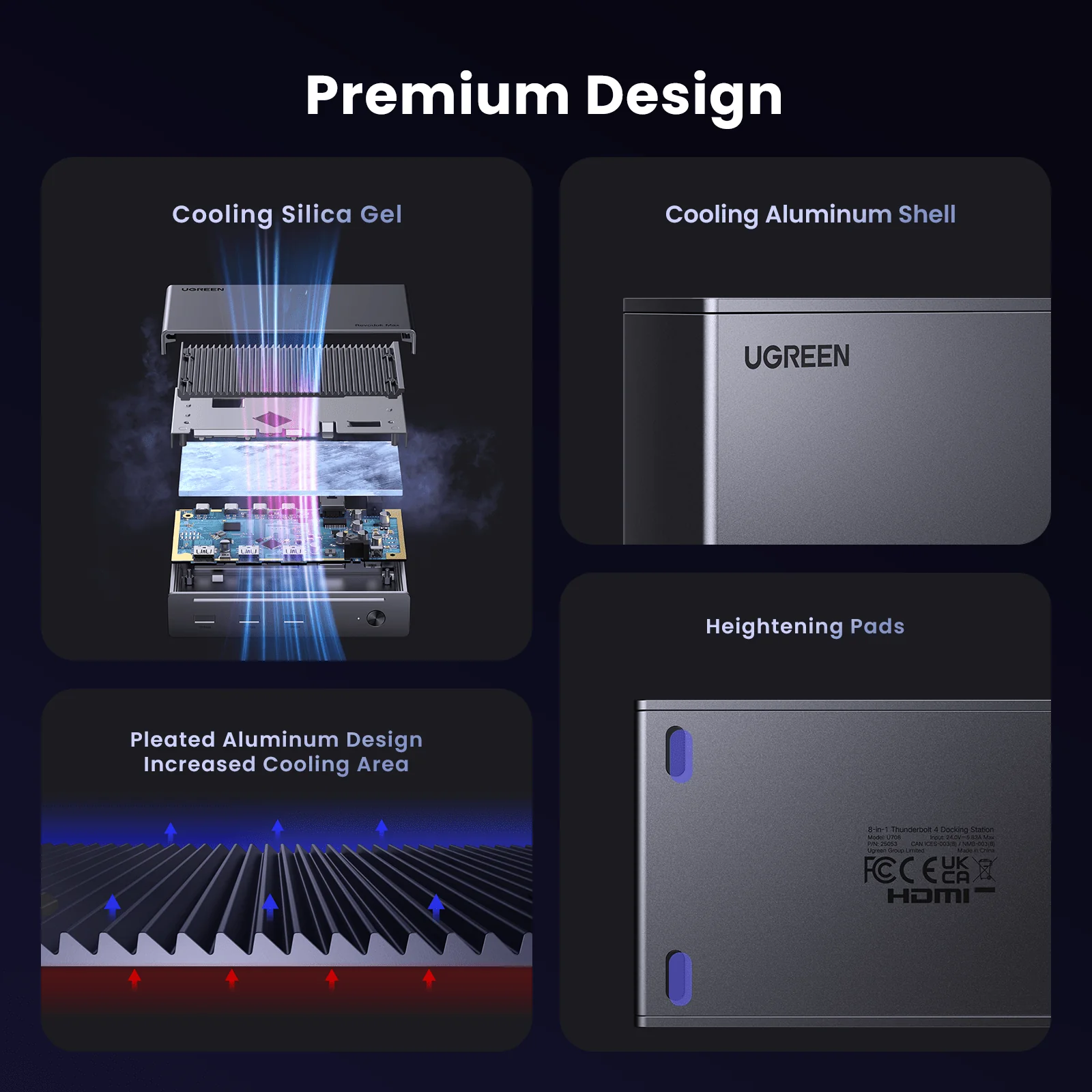 UGREEN Revodok Max 8-in-1 Thunderbolt 4 Docking Station - Image 9