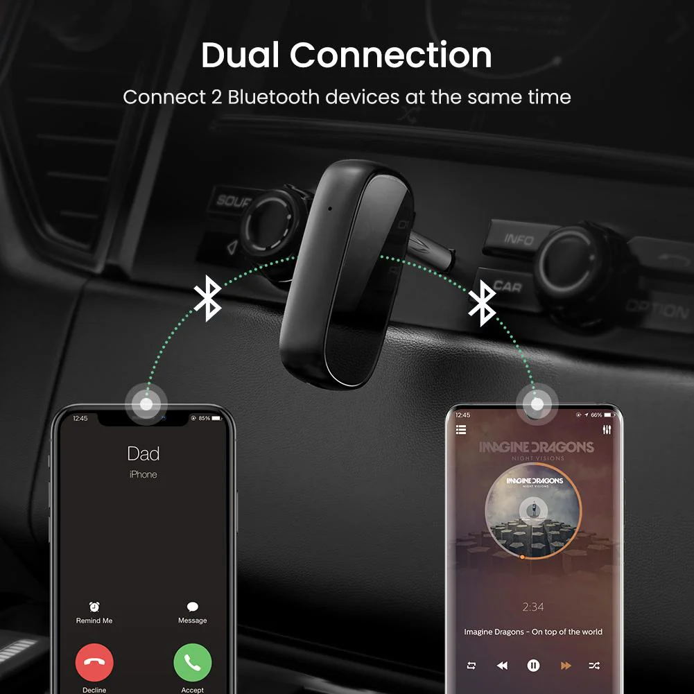 UGREEN Bluetooth 5.1 Aux Car Adapter - Image 7