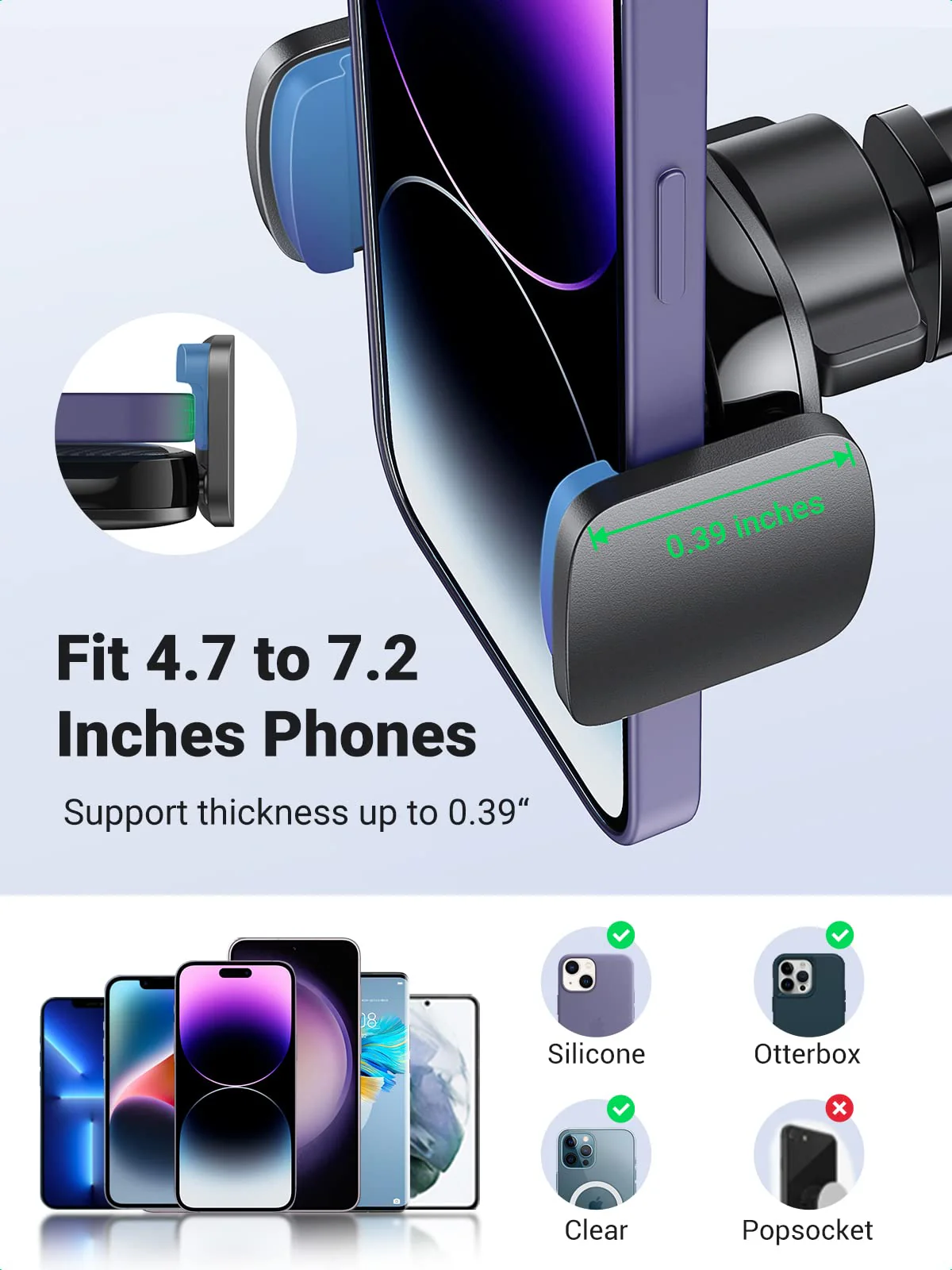 UGREEN Car Phone Holder (Telescopic Arm, 360° Rotation) - Image 6