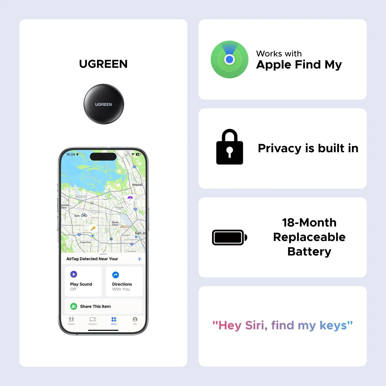 UGREEN FineTrack Mini Smart Finder (2-Pack) - Image 7