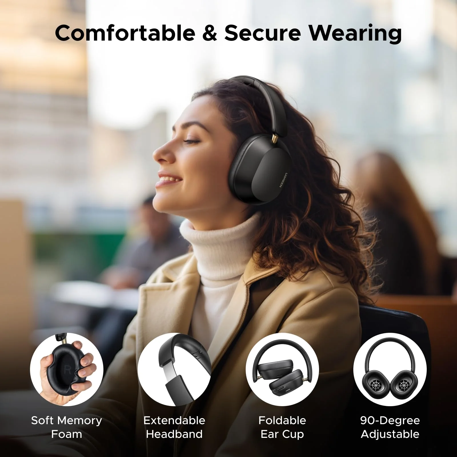 UGREEN HiTune MAX 5C  Bluetooth Headphones (Over-Ear, Noise-Canceling, Hi-Res) - Image 11