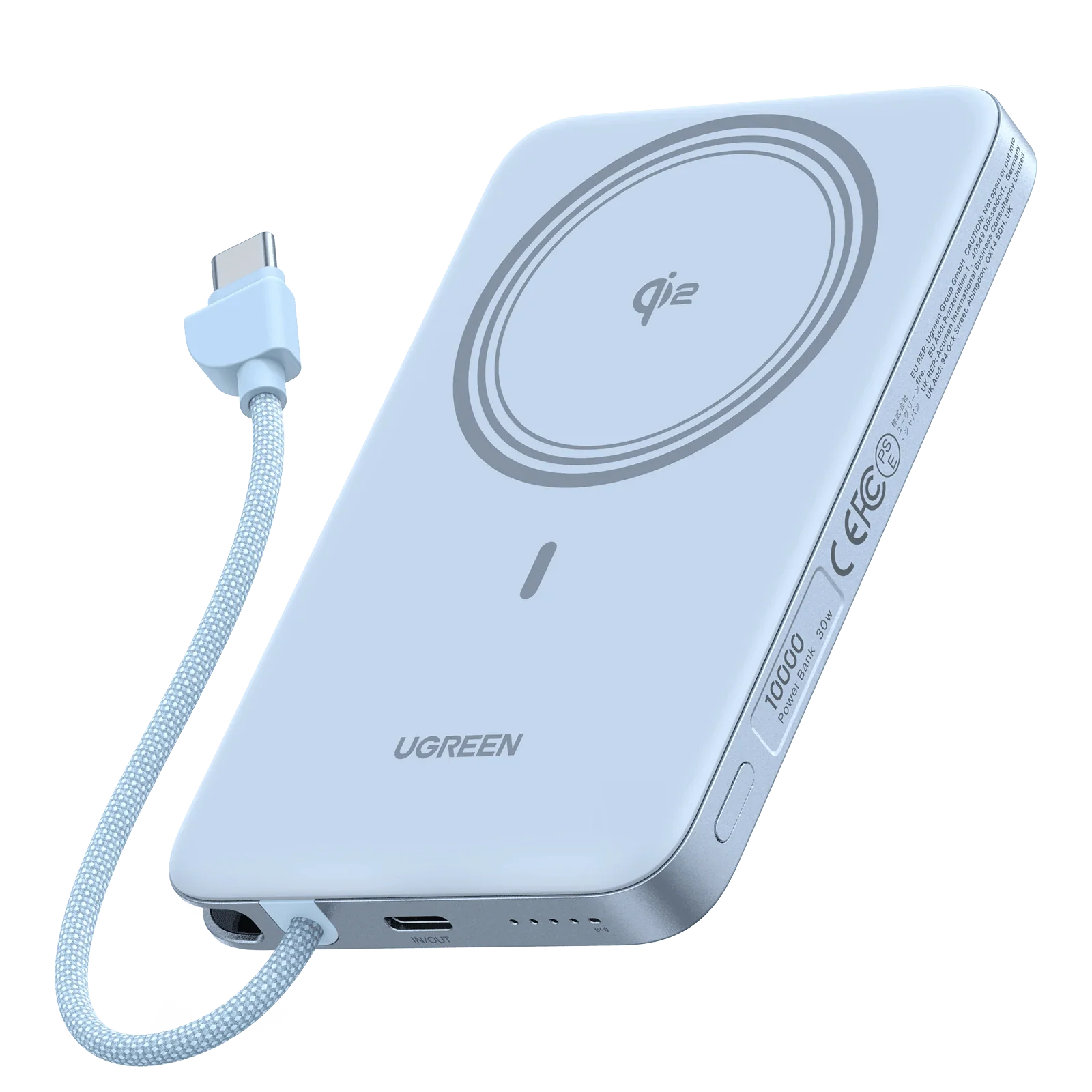 UGREEN MagFlow Air Magnetic Power Bank (10000mAh, Qi2 15W) - Image 9