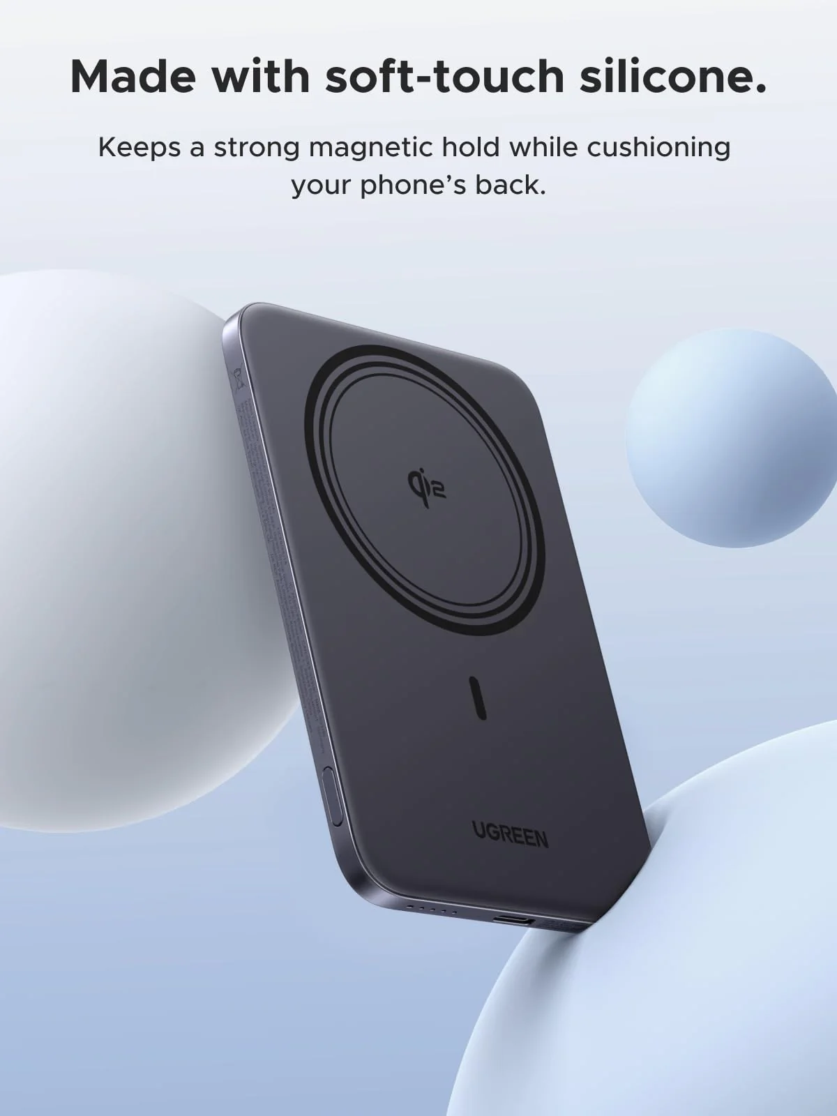 UGREEN MagFlow Air Magnetic Power Bank (5000mAh, Qi2 15W) - Image 8