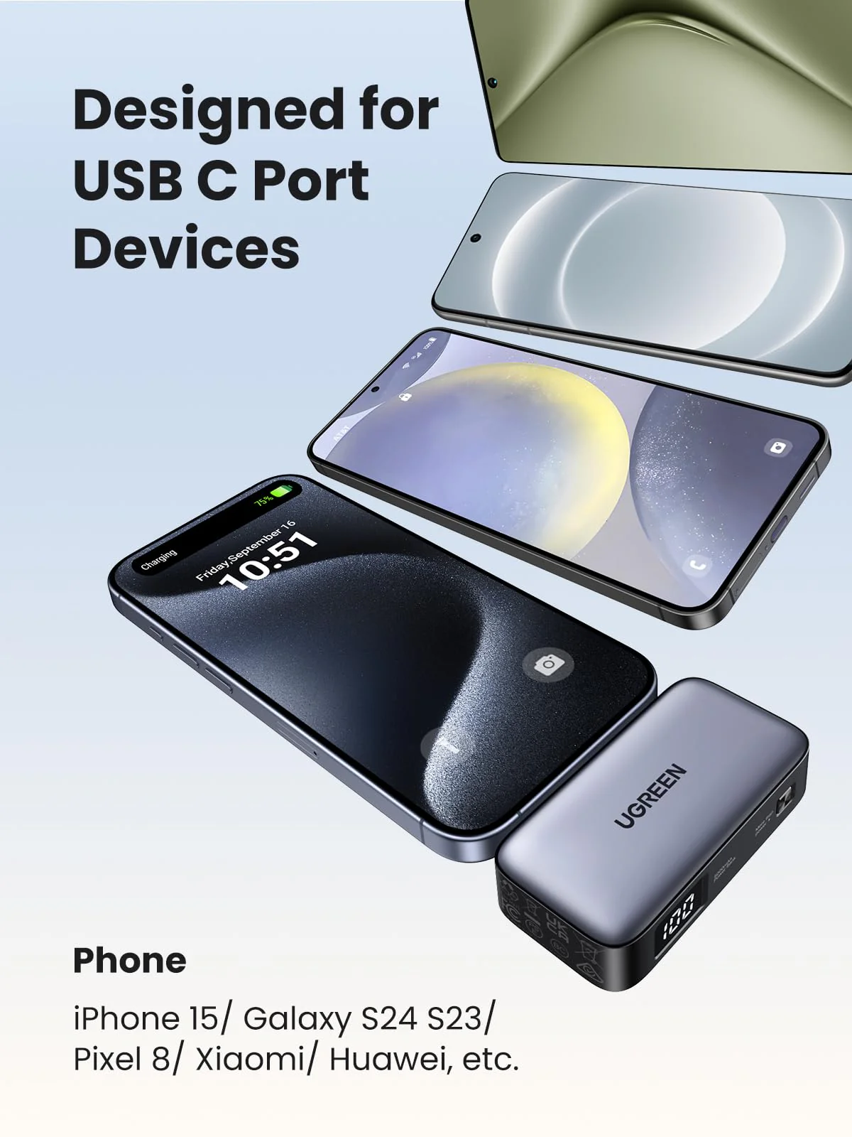 UGREEN Mini 2-Port Power Bank 5000mAh 22.5W - Image 6
