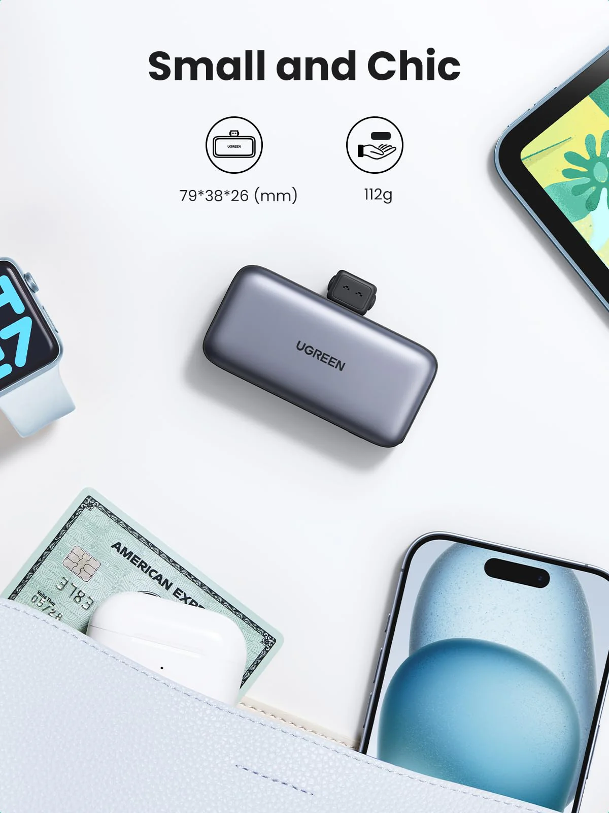 UGREEN Mini 2-Port Power Bank 5000mAh 22.5W - Image 8