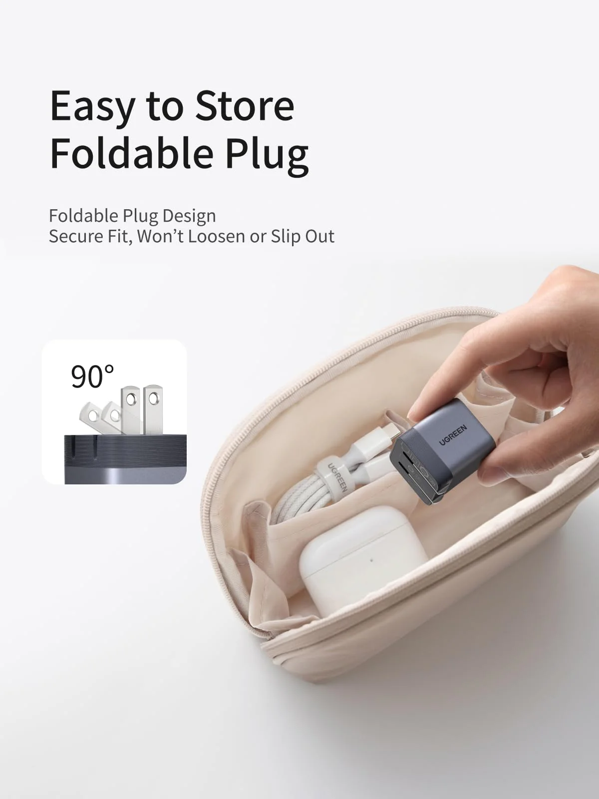 UGREEN Nexode Air USB-C Charger (45W, GaN, Foldable Plug) - Image 4