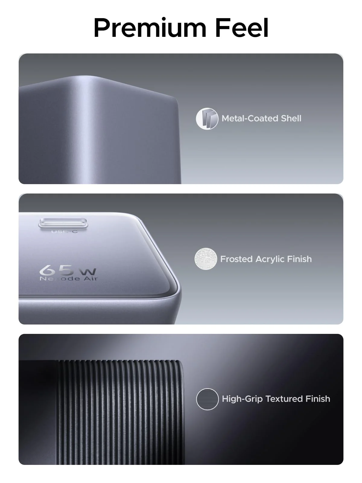 UGREEN Nexode Air USB-C Charger (65W, GaN, Foldable Plug) - Image 6