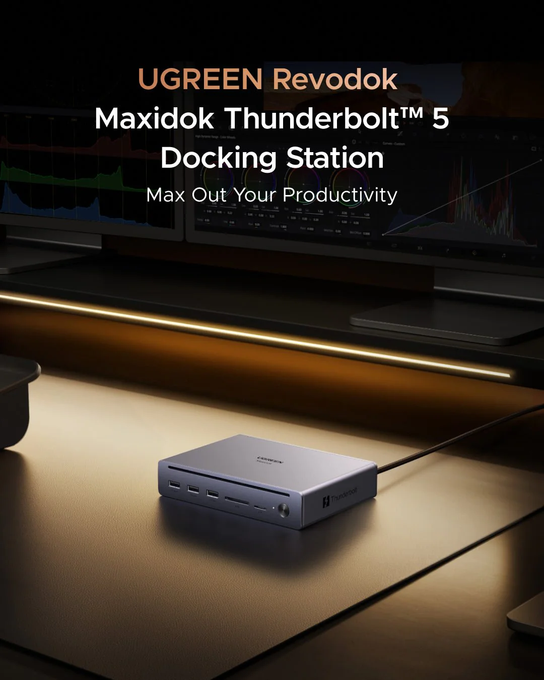 UGREEN Revodok Maxidok 10-in-1 Thunderbolt™ 5 Docking Station - Image 3