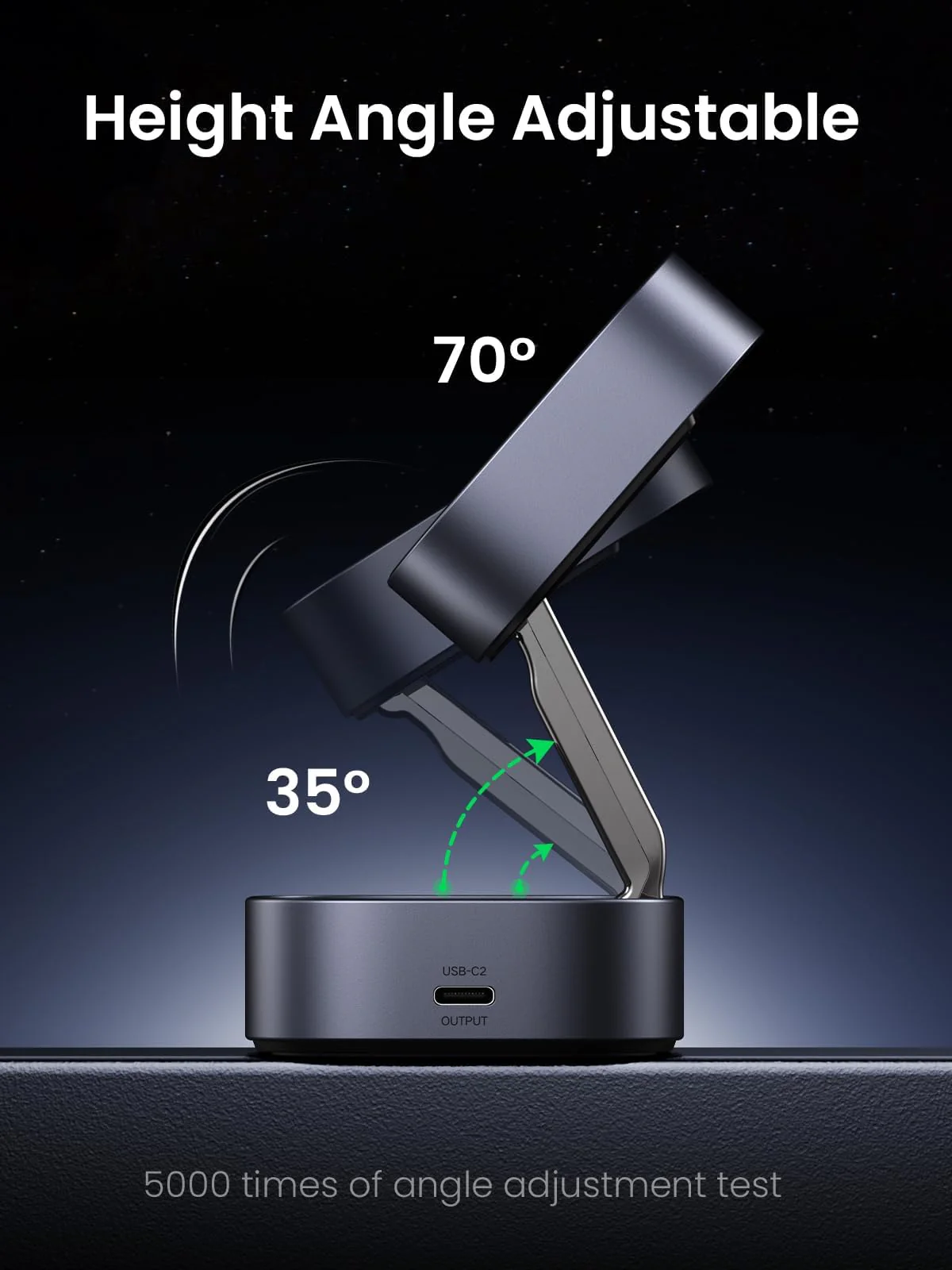 UGREEN 2-in-1 Foldable Wireless Fast Charging Station - Image 5