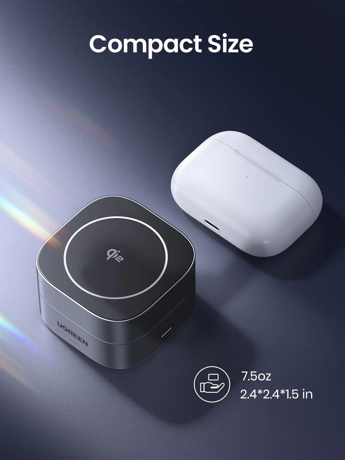 UGREEN 2-in-1 Qi2 Magnetic Foldable Fast Charging Station - Image 8