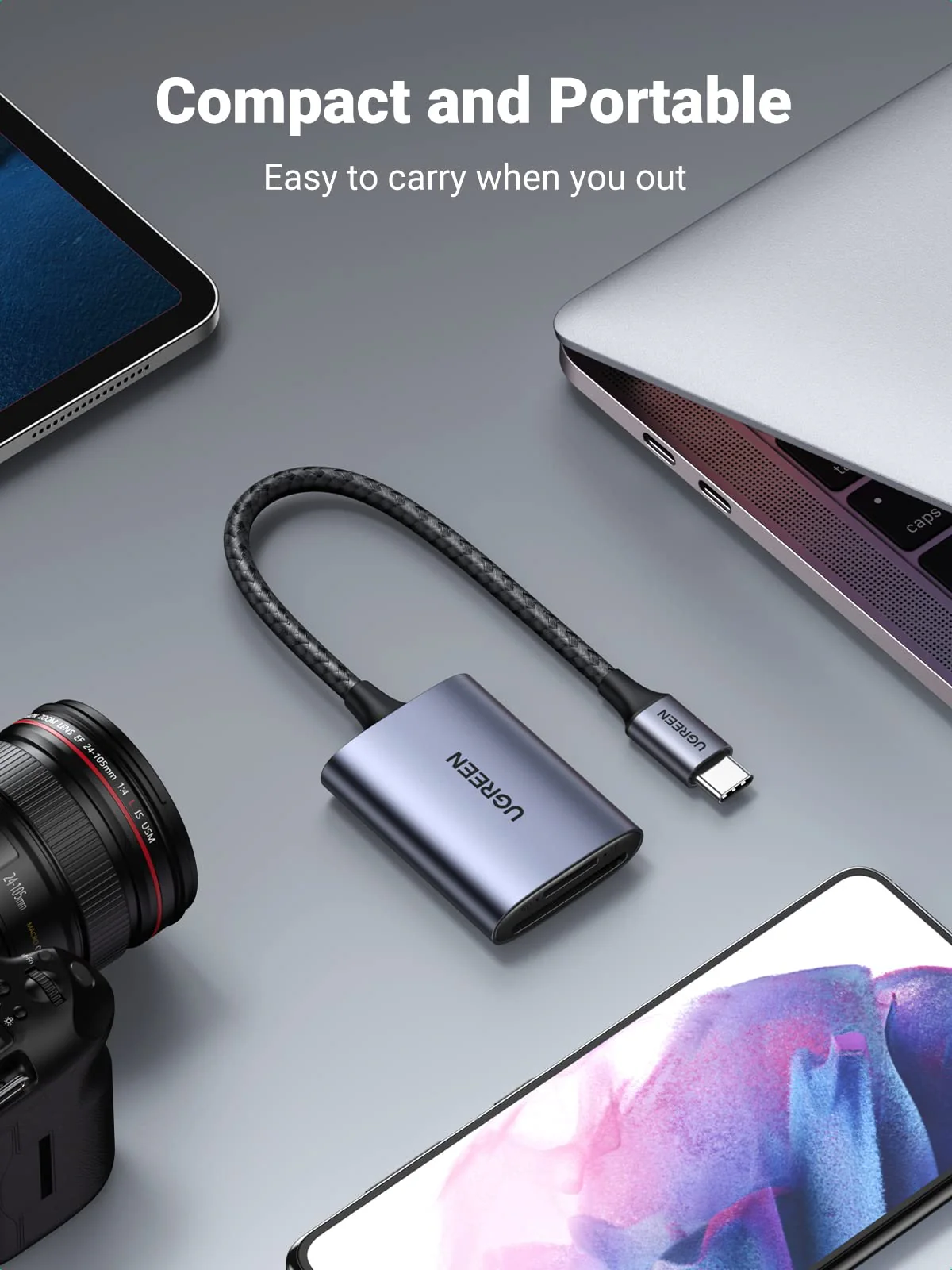 UGREEN 2 in 1 USB C SD Card Reader - Image 4