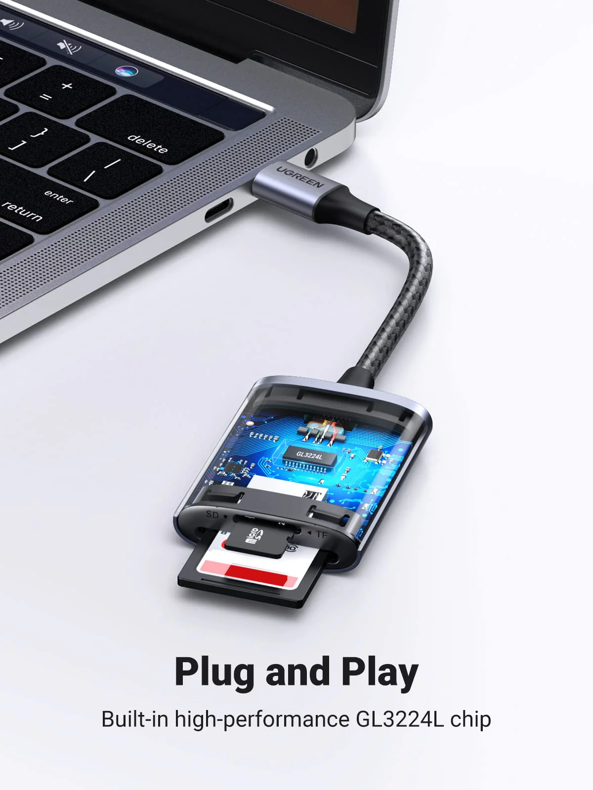 UGREEN 2 in 1 USB C SD Card Reader - Image 7
