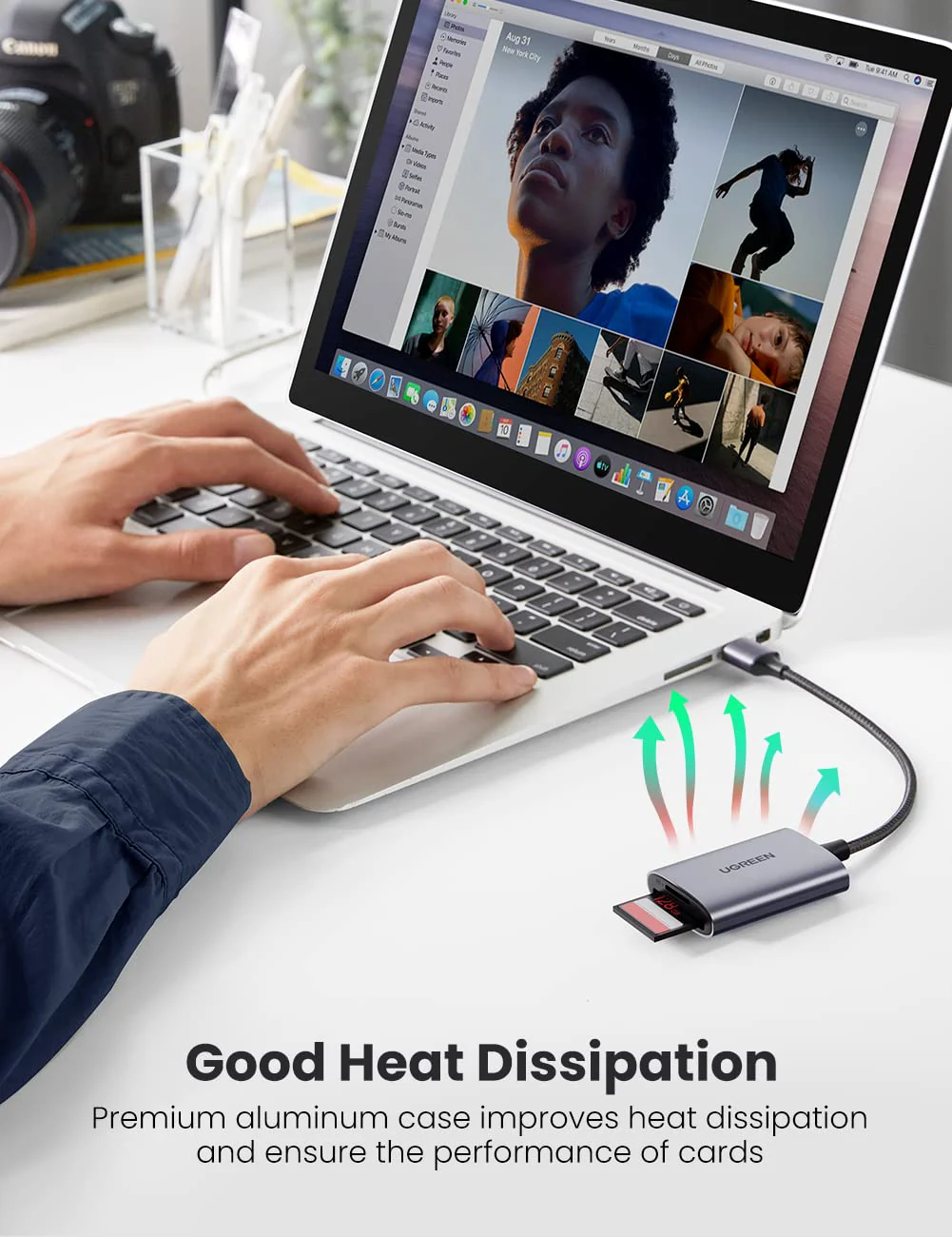 UGREEN 2 in 1 USB SD Card Reader - Image 6