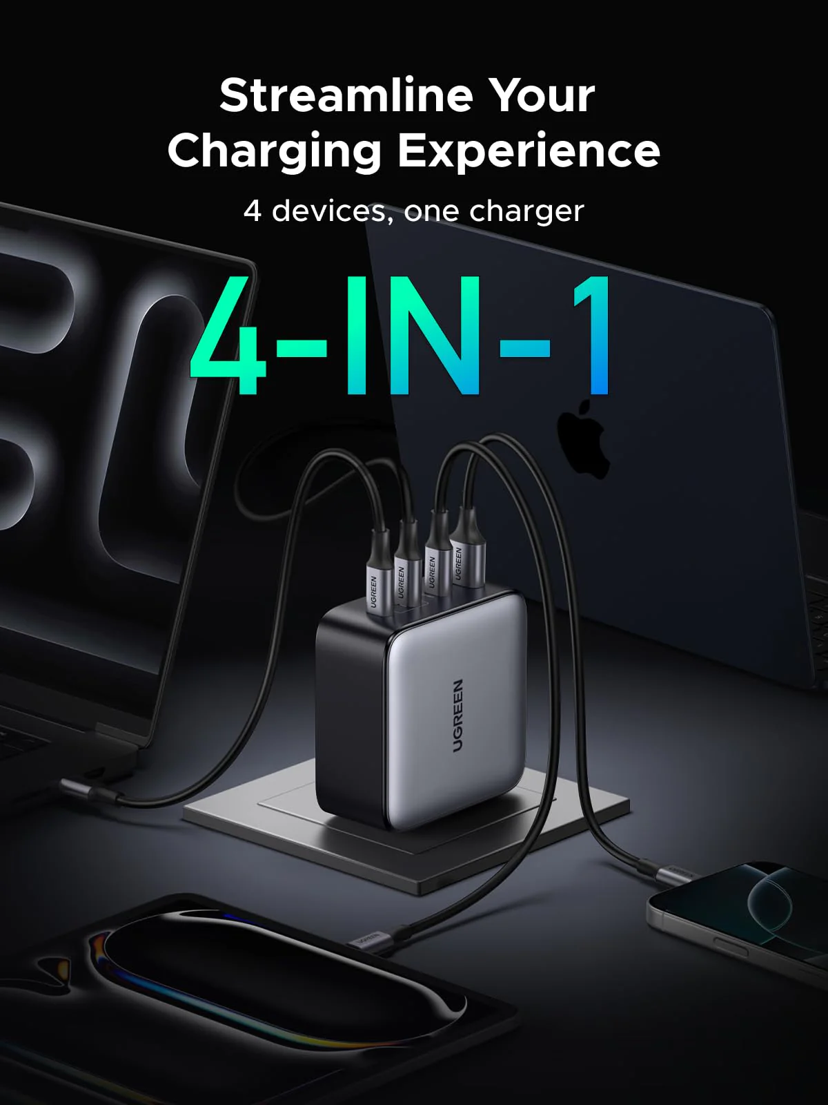 UGREEN 200W 4-Port Laptop Charger - Image 5