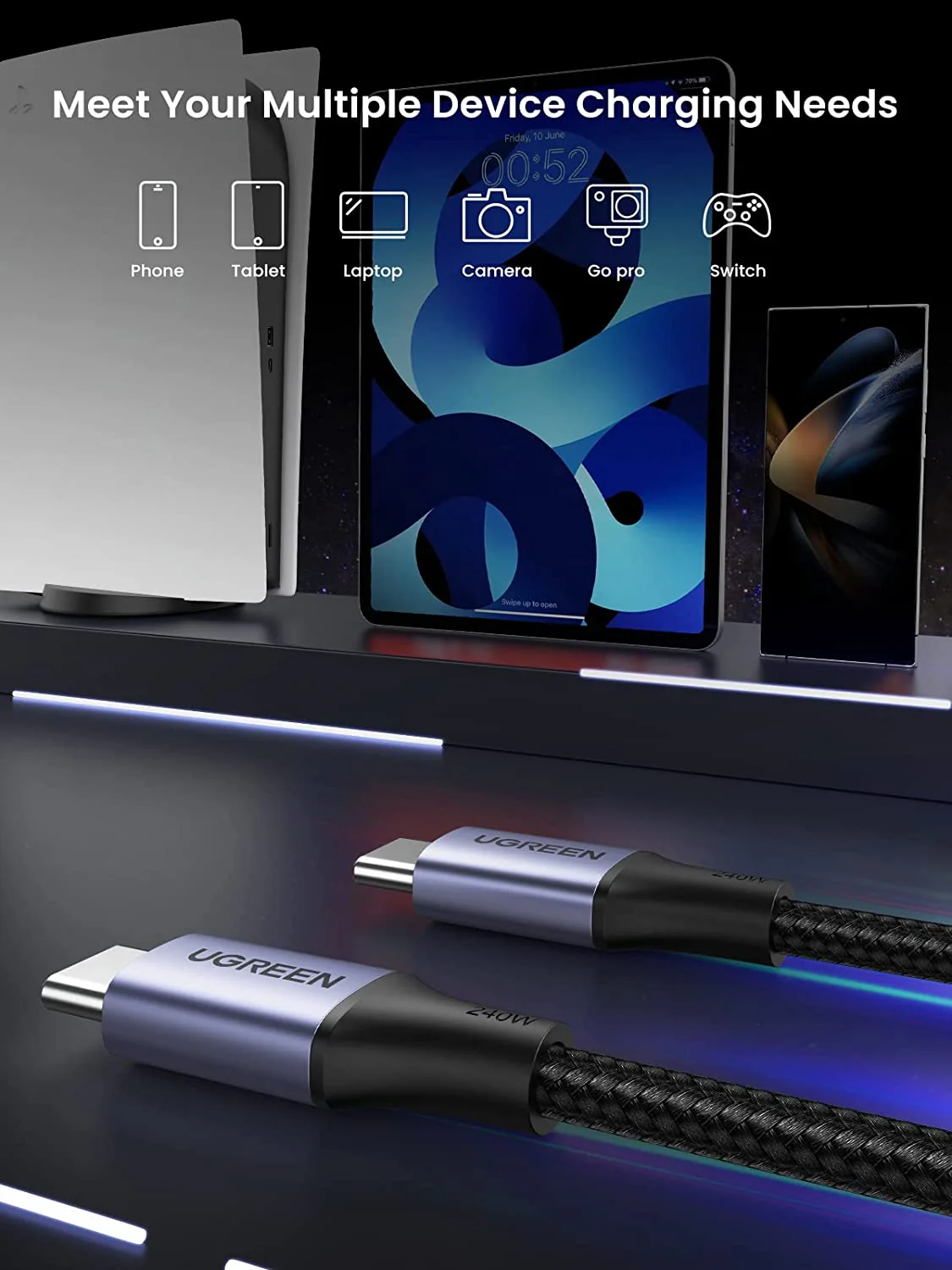 UGREEN 240W PD3.1 USB C to USB C Cable - Image 5