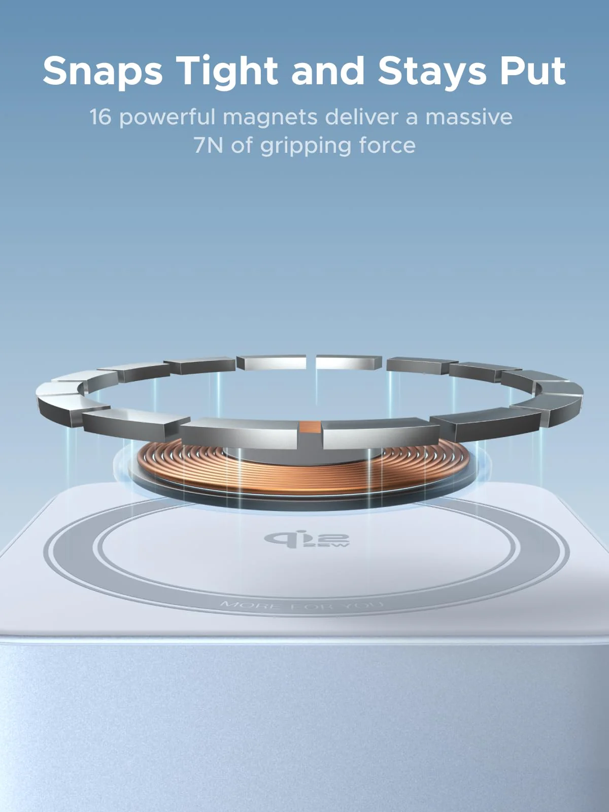 UGREEN MagFlow 2-in-1 Magnetic Wireless Charger (Qi2 25W, MagSafe-Compatible) - Image 6