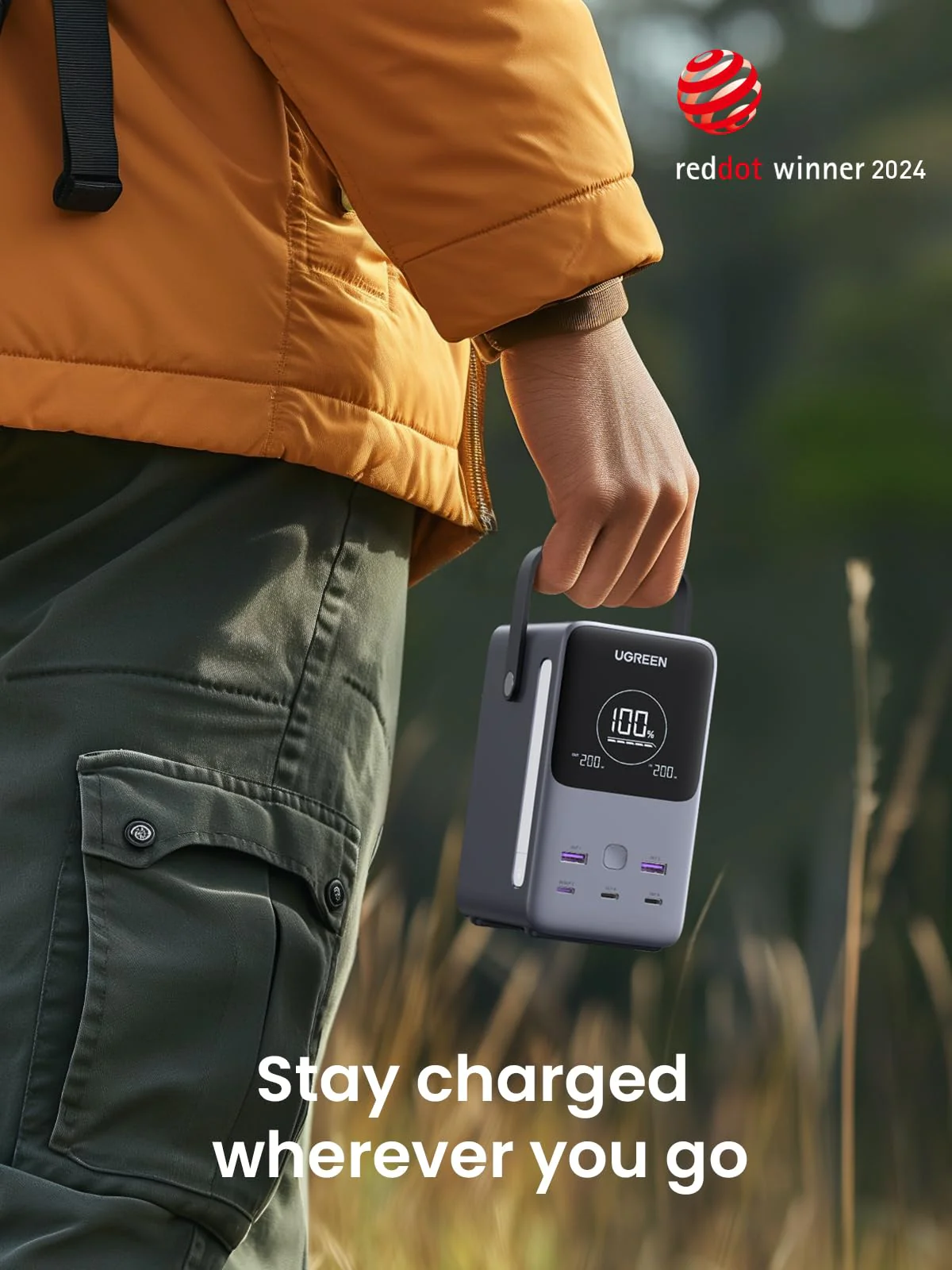 UGREEN Portable Power Station 48000mAh 300W with Smart Digital Display - Image 9