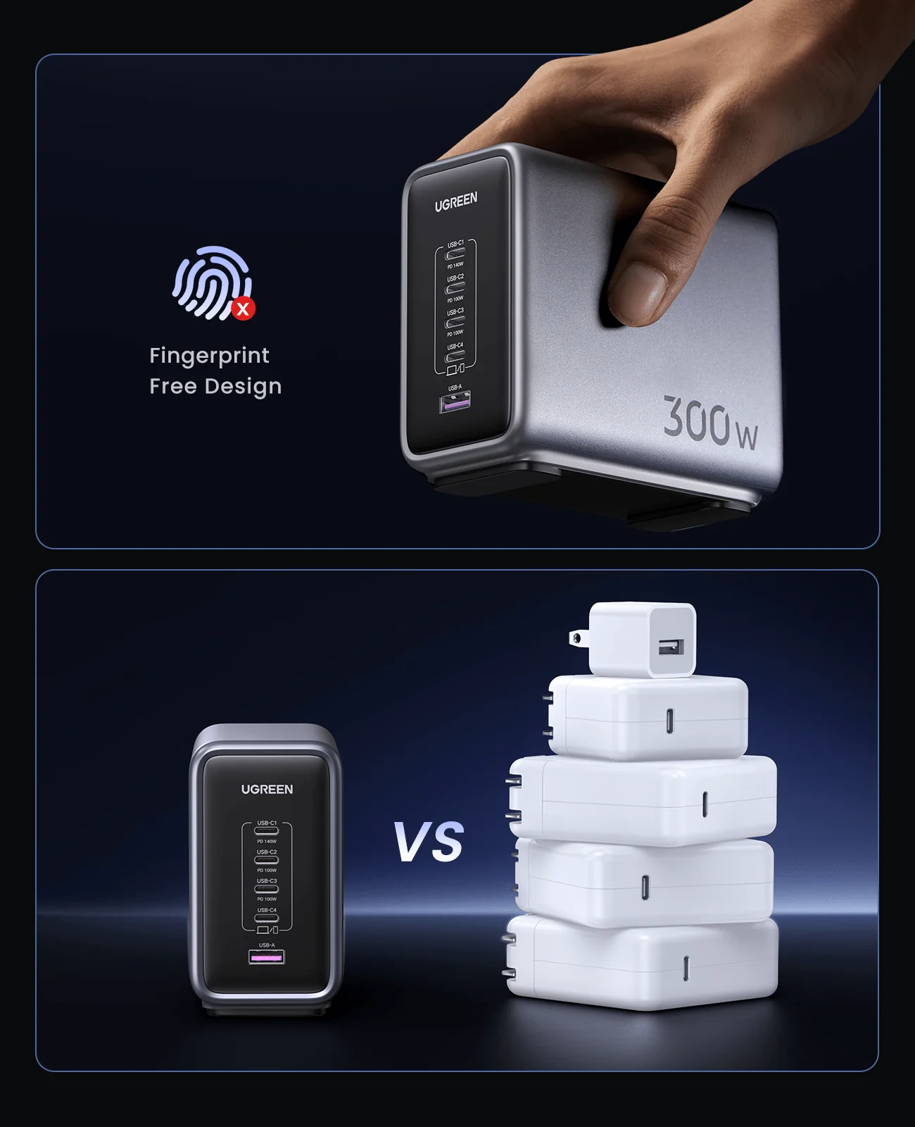 UGREEN Nexode 300W 5-Port Desktop Charger - Image 8