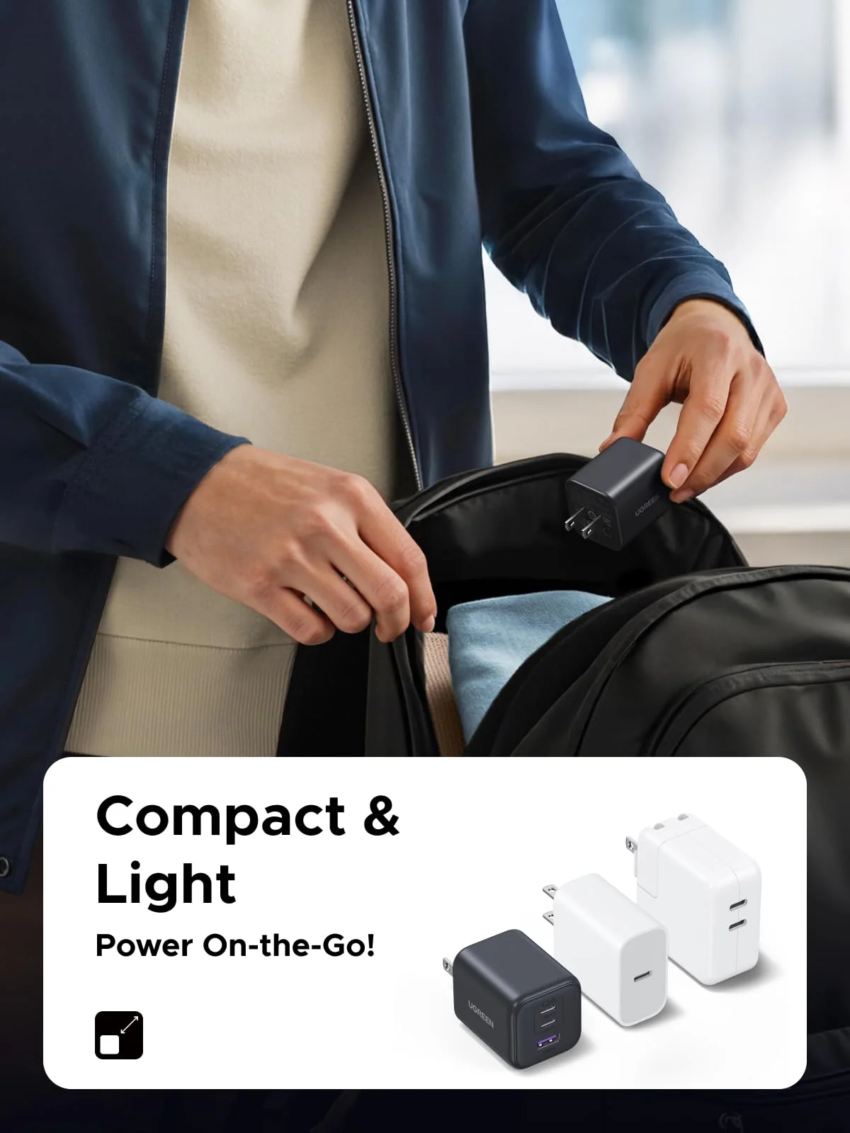 UGREEN 45W 3-Port Mini Charger - Image 5