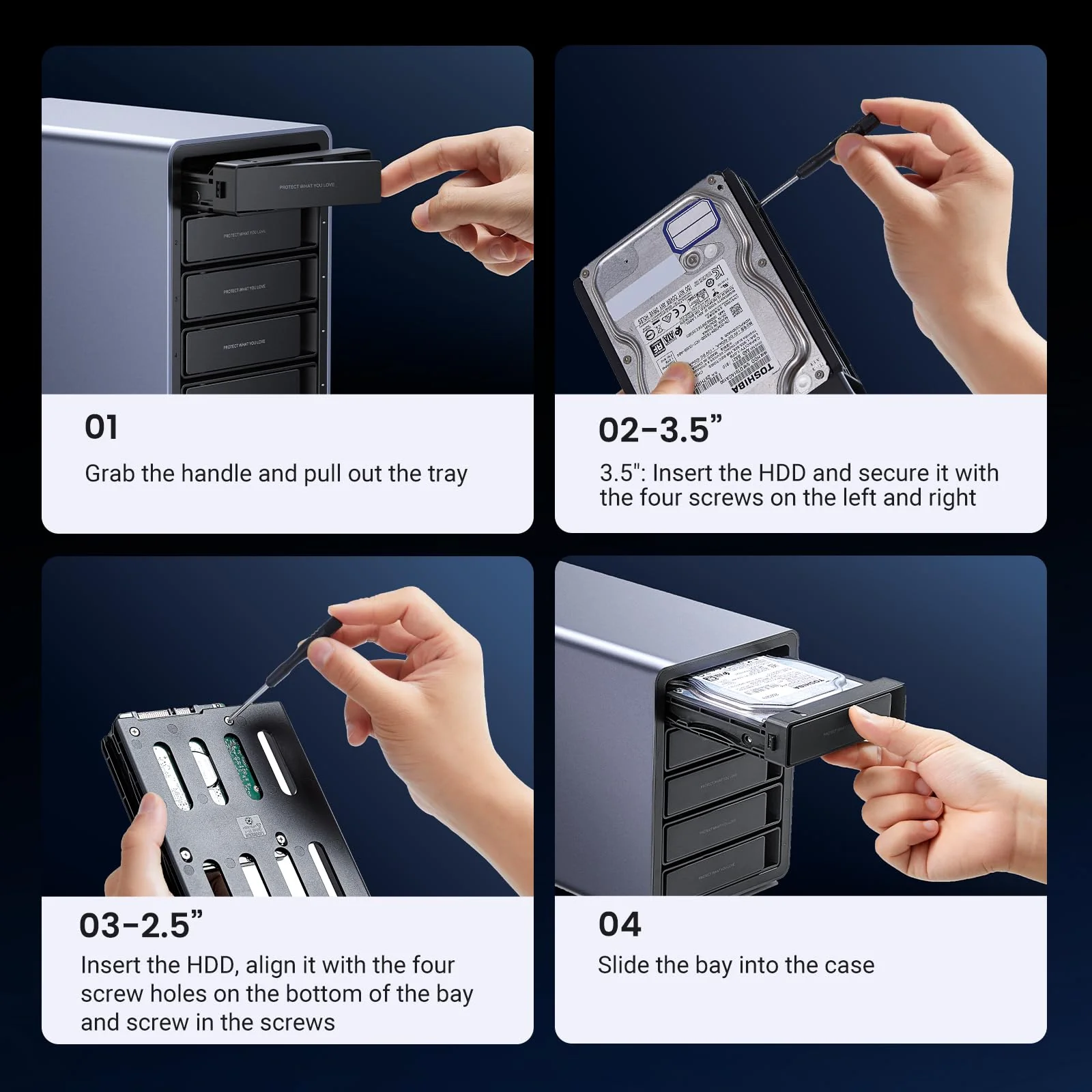UGREEN 5 Bay USB C RAID Hard Drive Enclosure 100TB - Image 9
