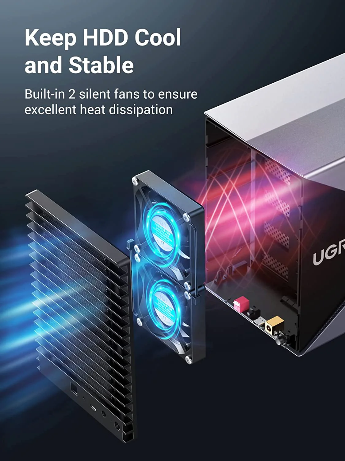UGREEN 5 Bay USB-C to SATA HDD SSD RAID Enclosure - Image 6