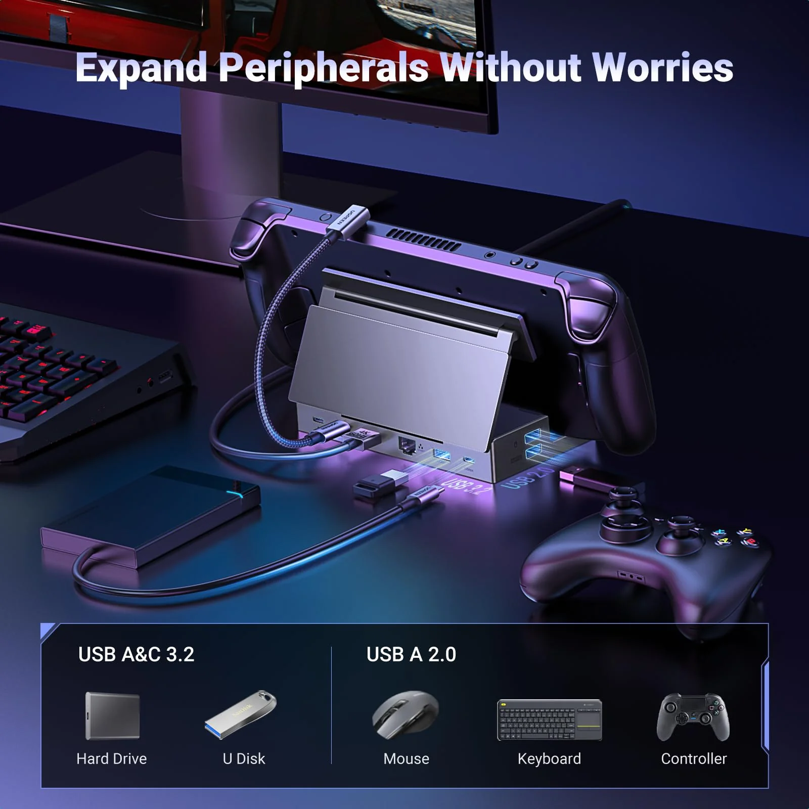 UGREEN 9-in-1 Steam Deck Docking Station - Image 4