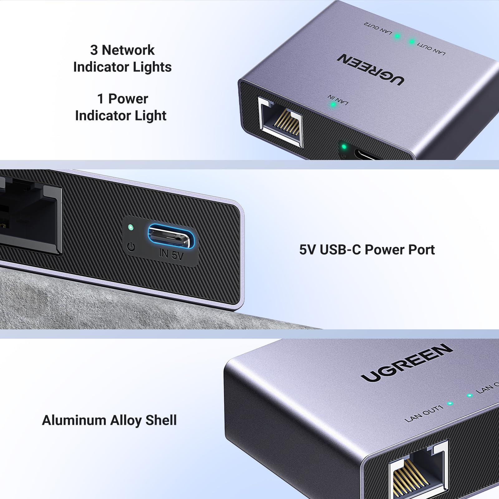 UGREEN Ethernet Splitter 1 to 2 - Image 6