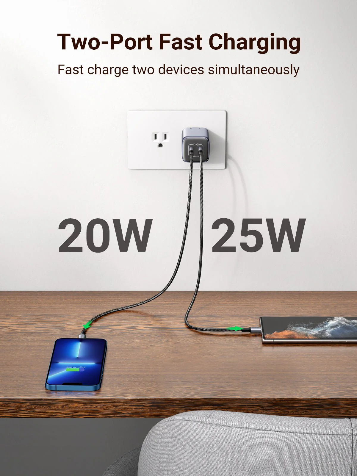 UGREEN Nexode 45W 2-Port Charger - Image 4