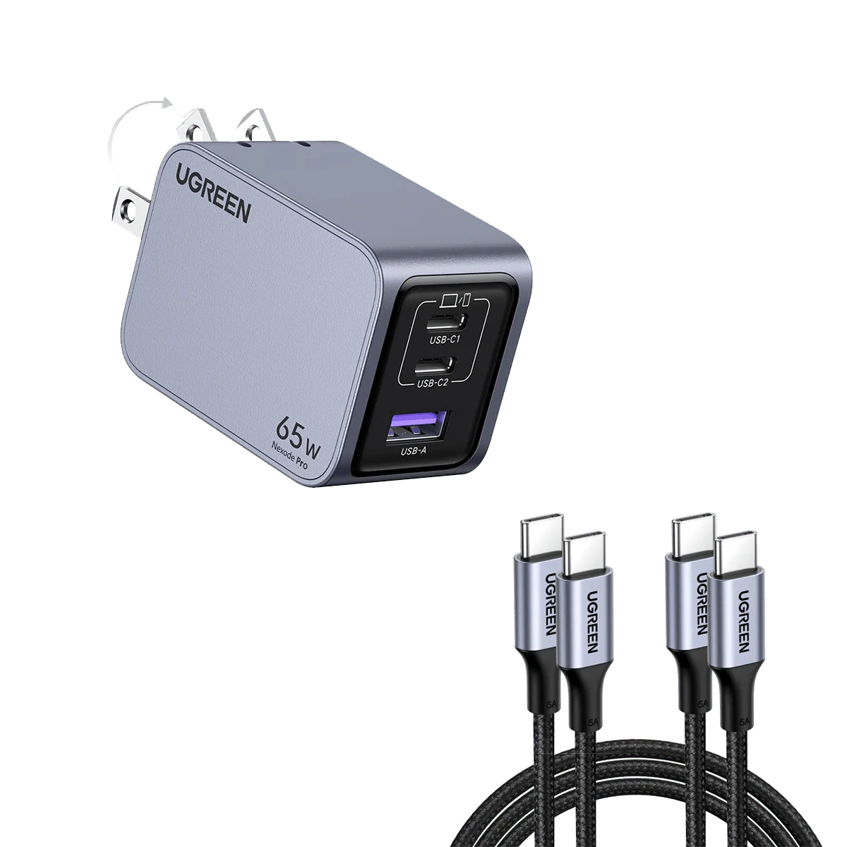 UGREEN Nexode Pro 65W 3-Port Charger - Image 9