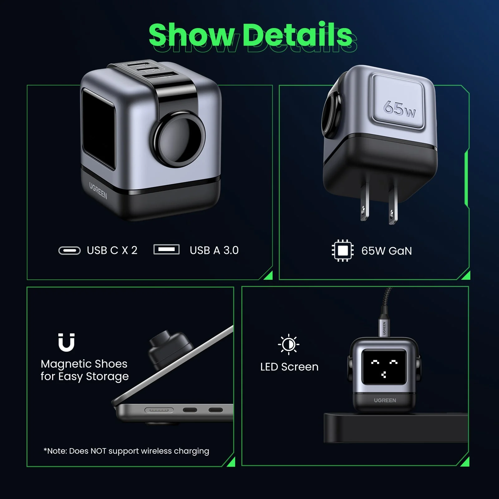 UGREEN Uno 65W 3-Port Charger - Image 4
