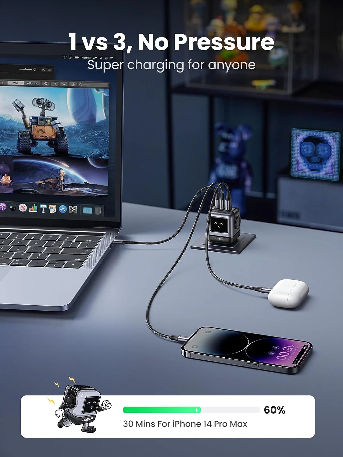UGREEN Uno Charger 65W Bundle (Black) - Image 4