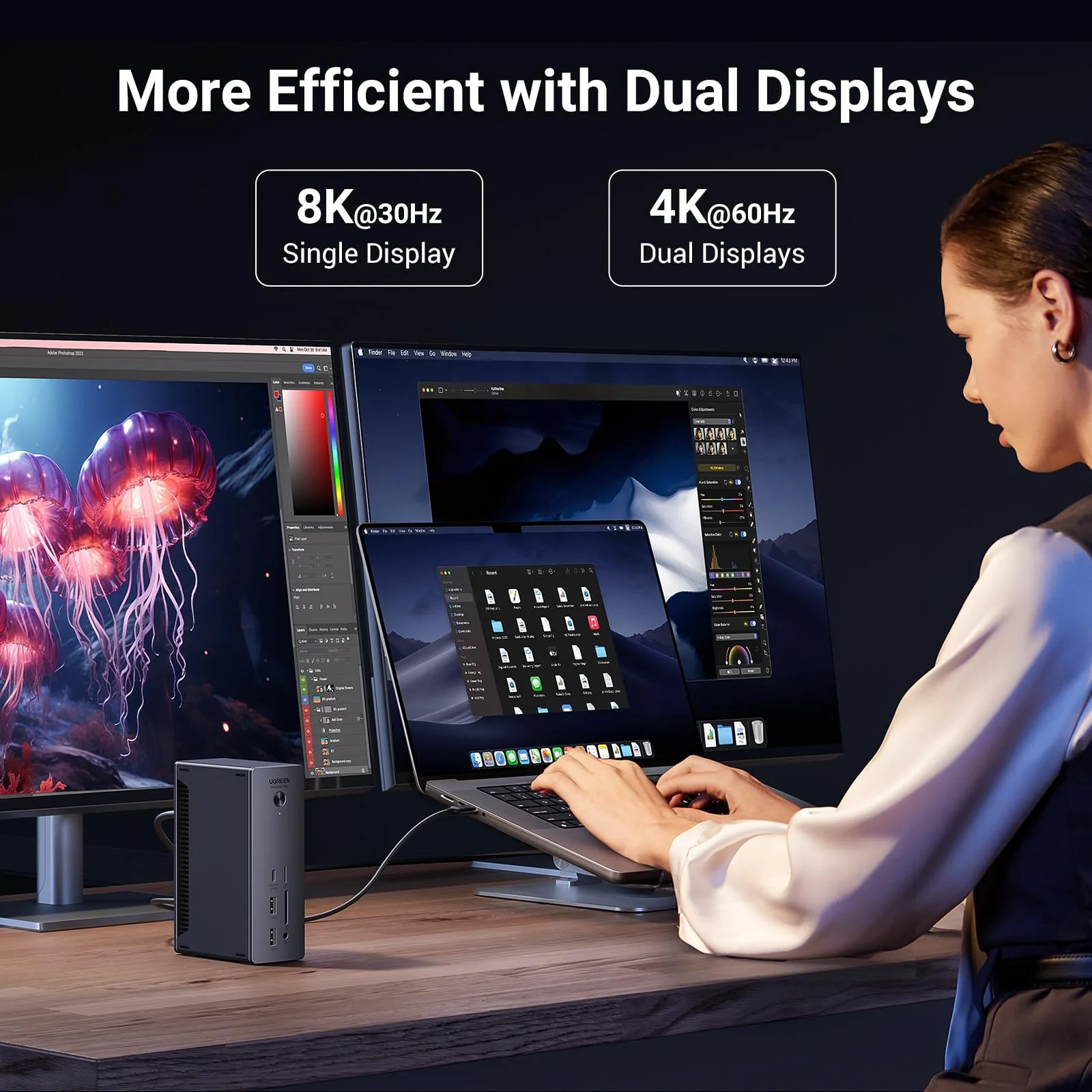 UGREEN Revodok Max 13-in-1 Thunderbolt 4 Docking Station - Image 4