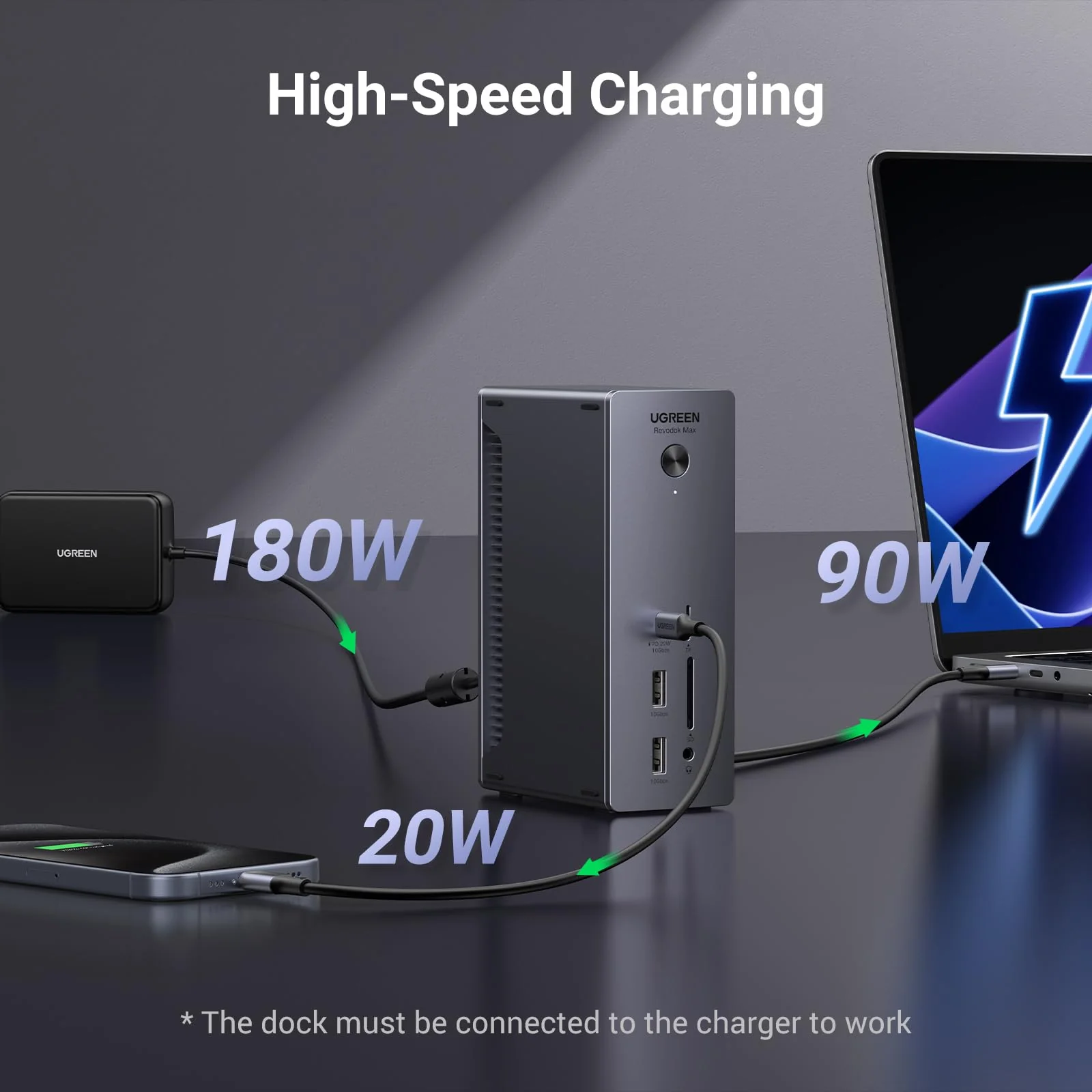 UGREEN Revodok Max 13-in-1 Thunderbolt 4 Docking Station - Image 7