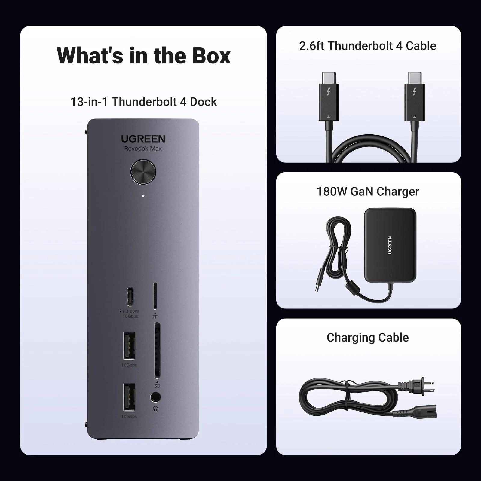UGREEN Revodok Max 13-in-1 Thunderbolt 4 Docking Station - Image 8