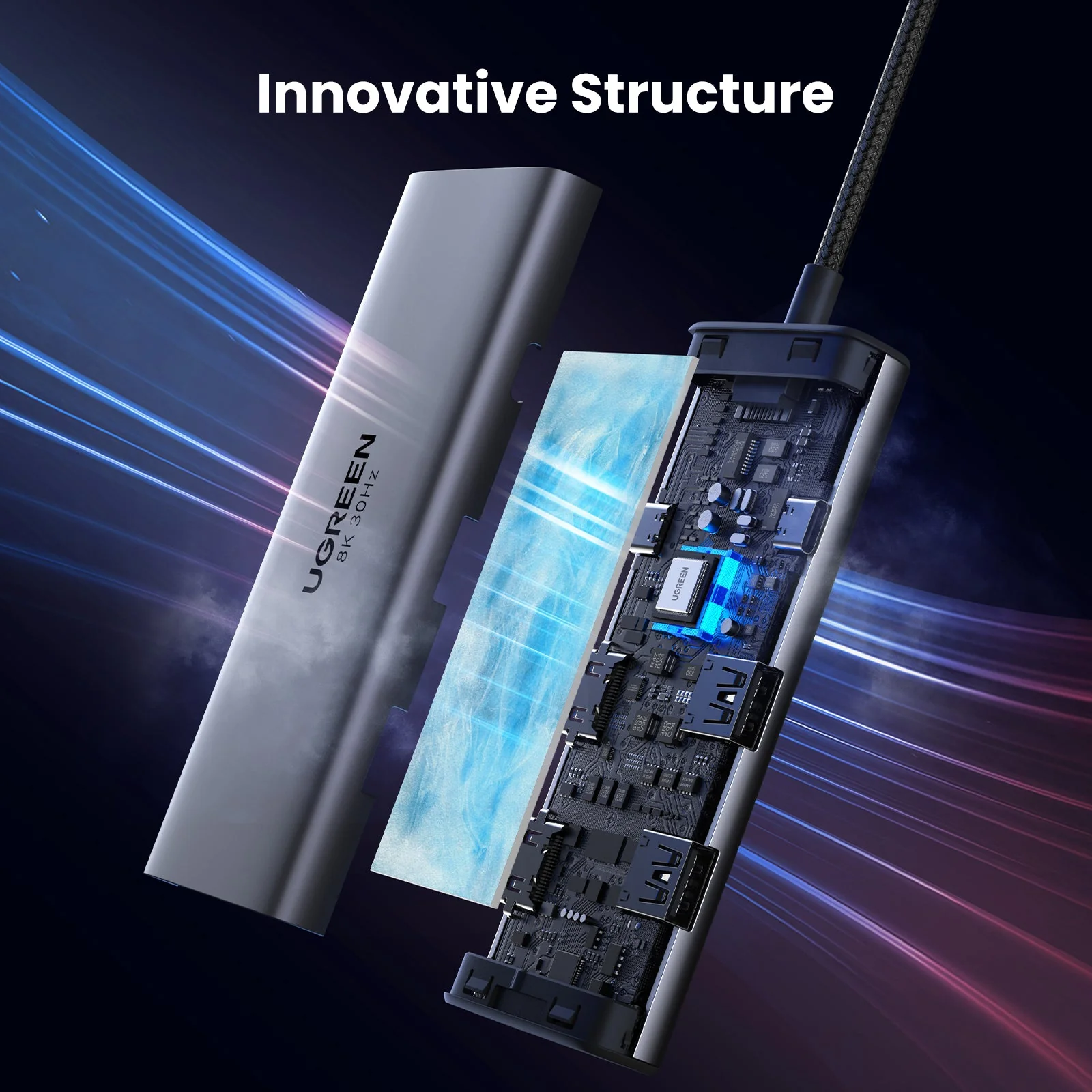UGREEN Revodok 206 6 in 1 USB-C Hub - Image 4