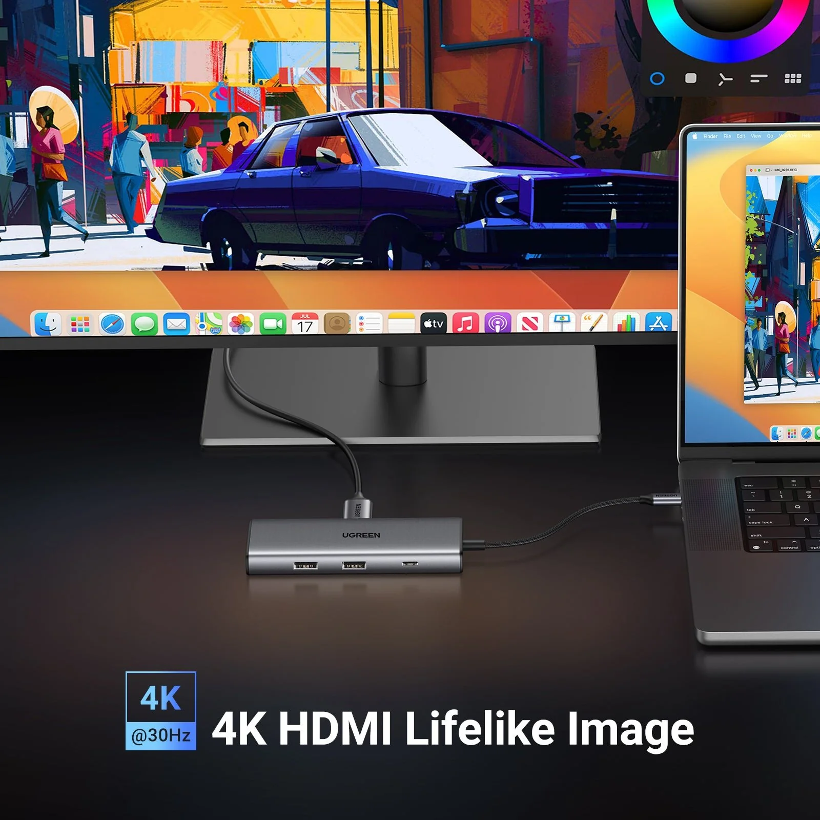 UGREEN Revodok Pro 107 7 in 1 USB-C Hub - Image 3