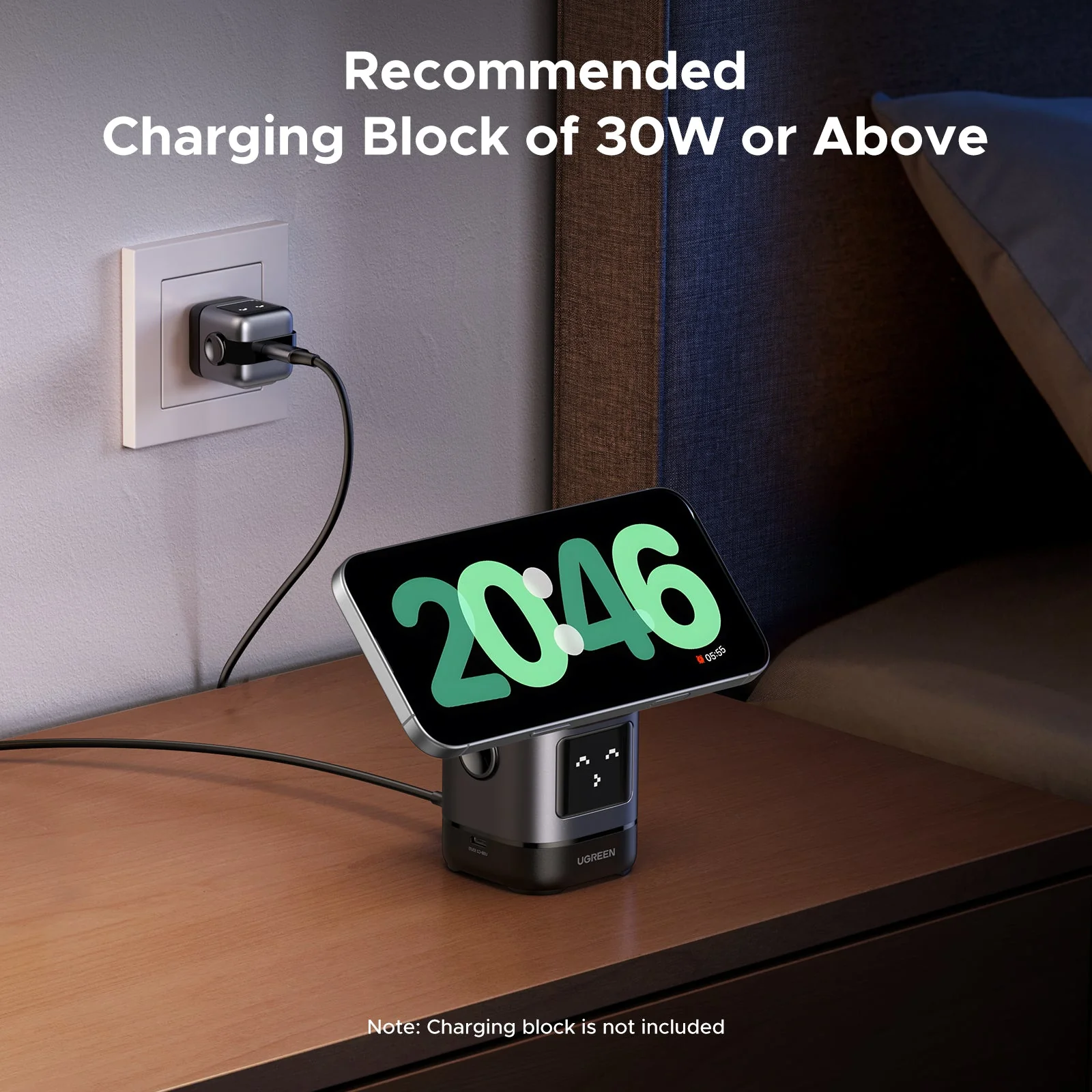 UGREEN Uno 2-in-1 Magnetic Wireless Charger 15W - Image 7