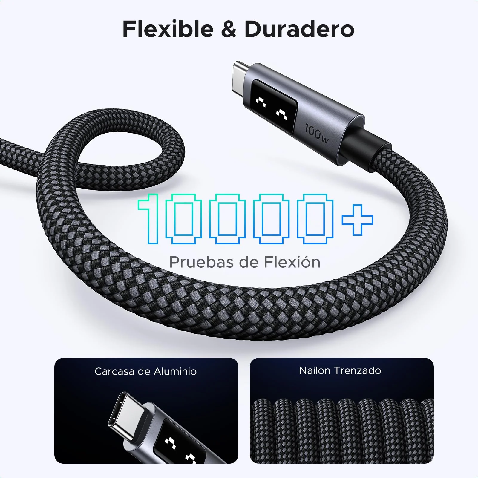 UGREEN UNO USB-C to USB-C Cable 100W, 2-Pack - Image 7